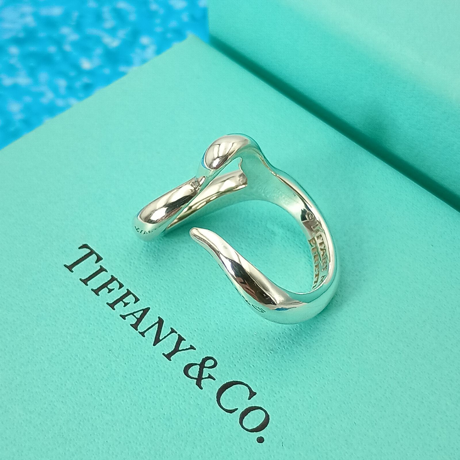 TIFFANY&Co. ティファニー 12号 オープンハート リング 指輪