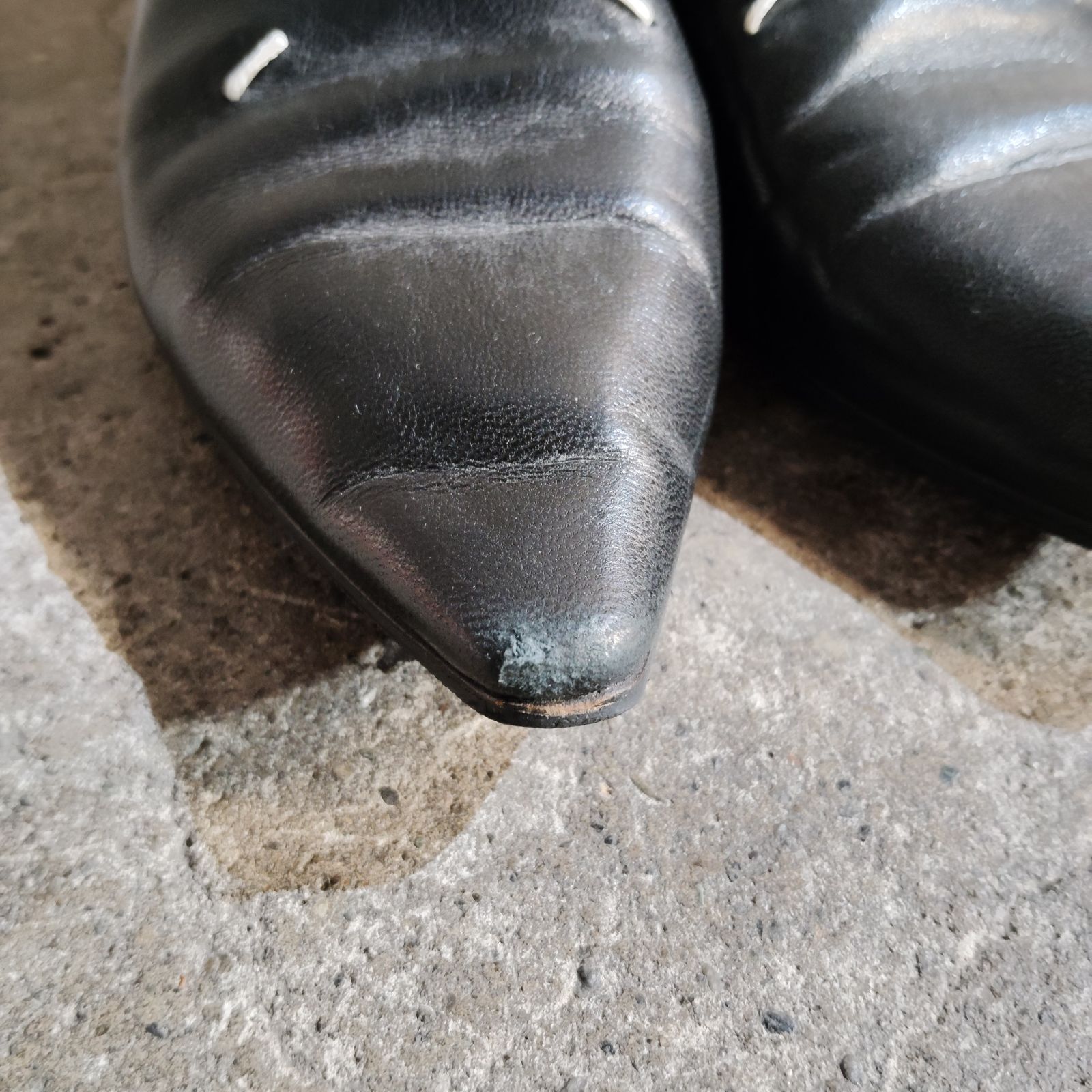 Maison Margiela POINTED TOE LEATHER SHOES 35.5 メゾンマルジェラ