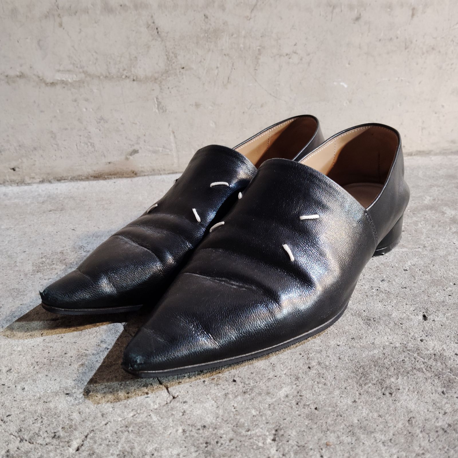 Maison Margiela POINTED TOE LEATHER SHOES 35.5 メゾンマルジェラ