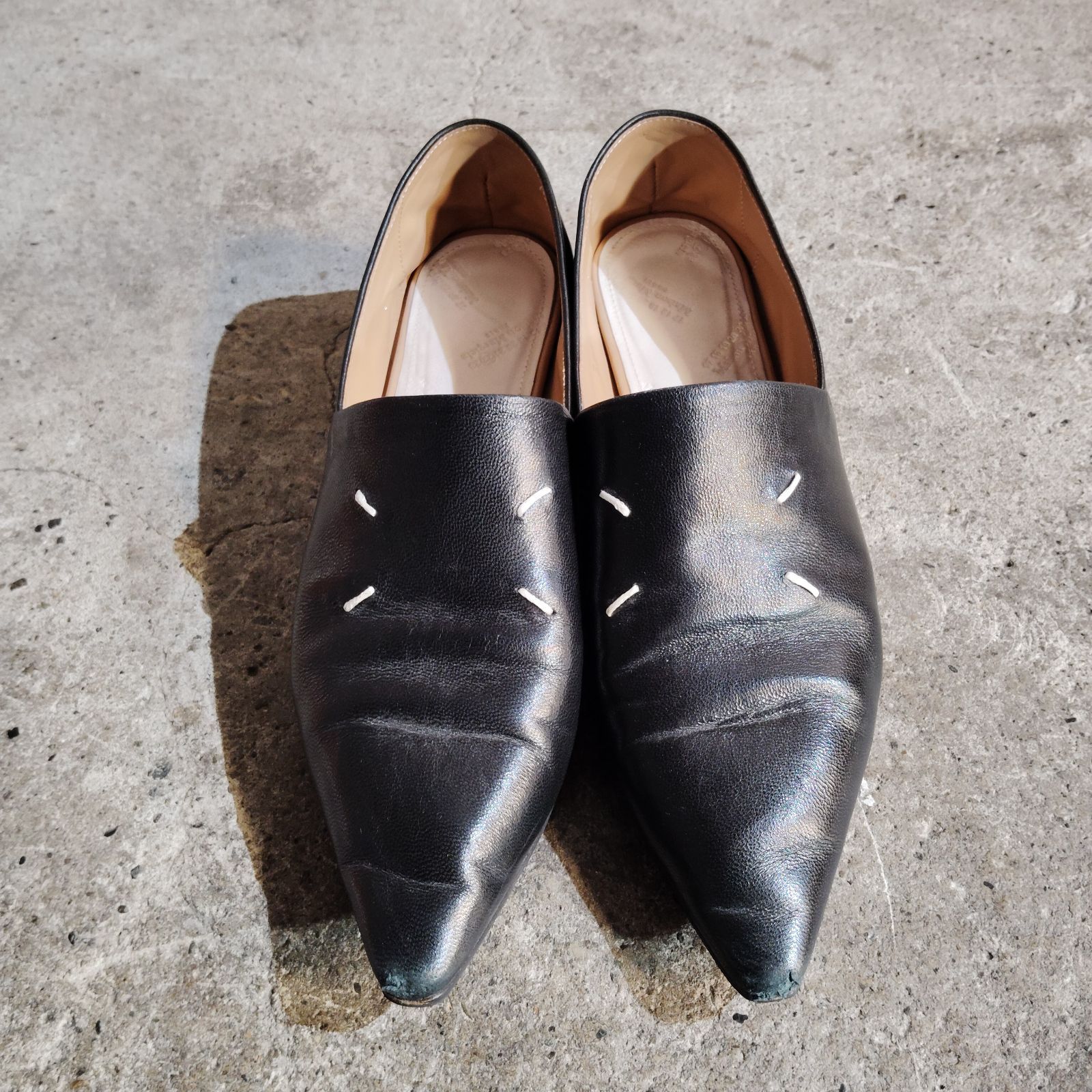 Maison Margiela POINTED TOE LEATHER SHOES 35.5 メゾンマルジェラ