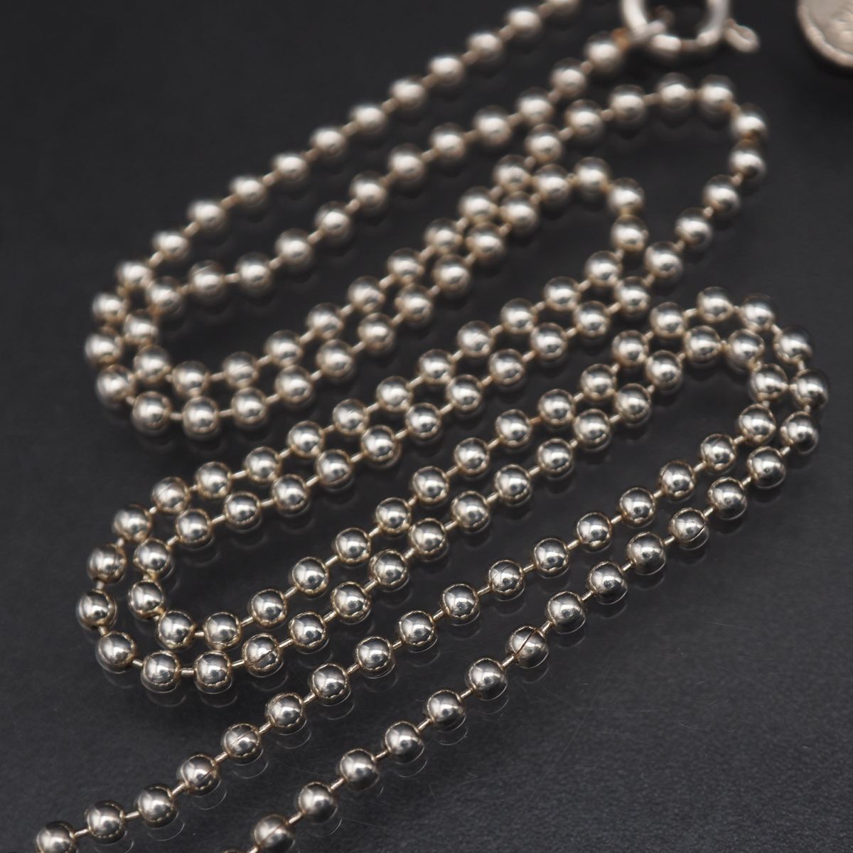X211 MICHEL KLEIN ミッシェルクラン SILVER刻印 ネックレス ボール