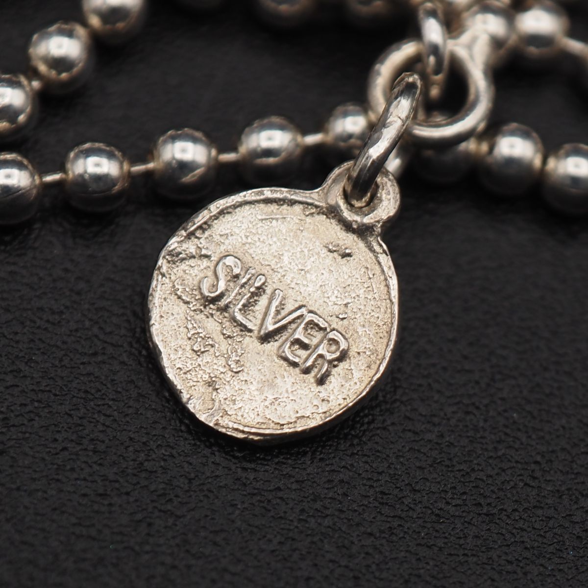 X211 MICHEL KLEIN ミッシェルクラン SILVER刻印 ネックレス ボール