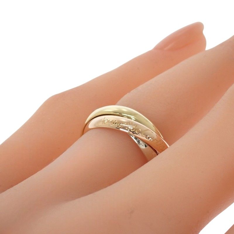カルティエ CARTIER トリニティ リング 15号 #55 指輪 K18イエロー