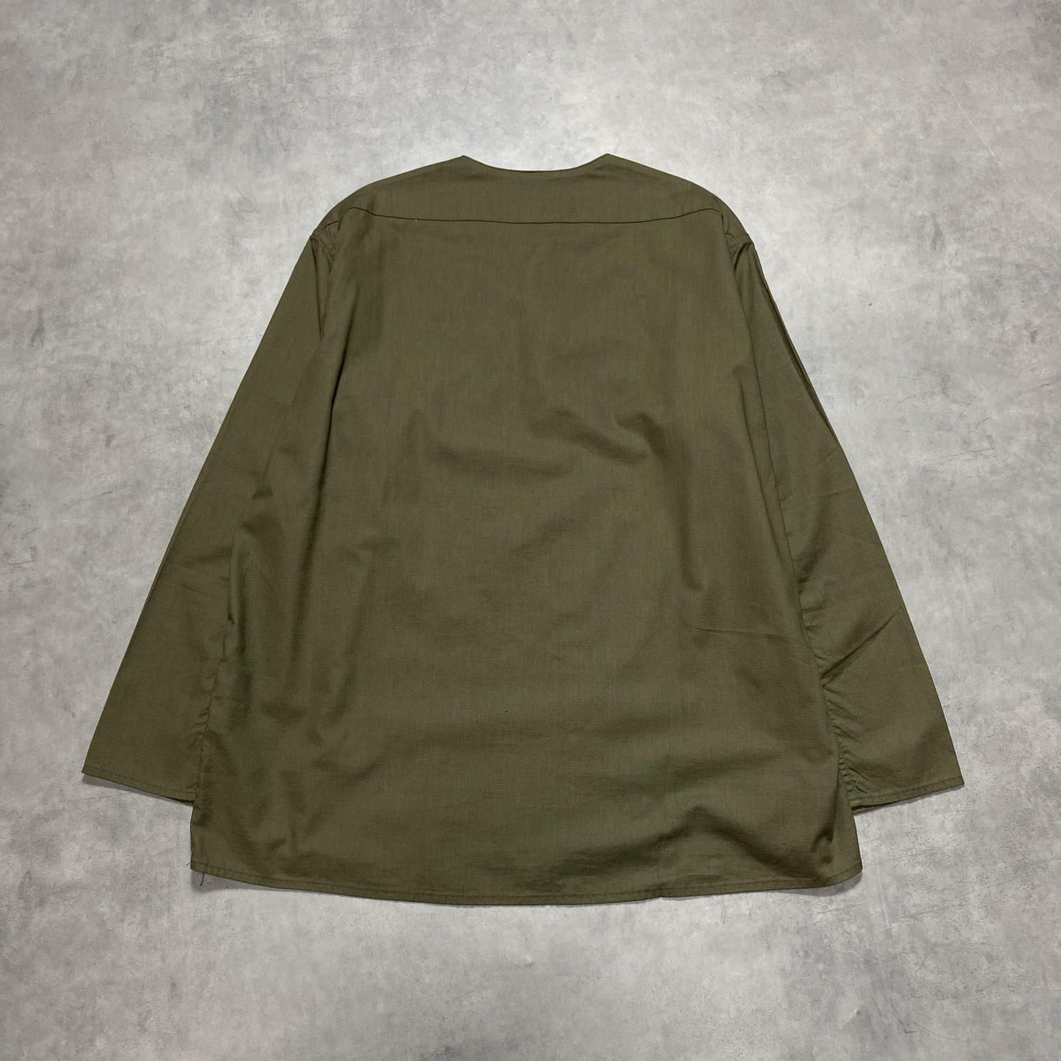 GQ5689◇BONCOURA : Sleeping Shirt◇36◇オリーブ系 定価￥27000 