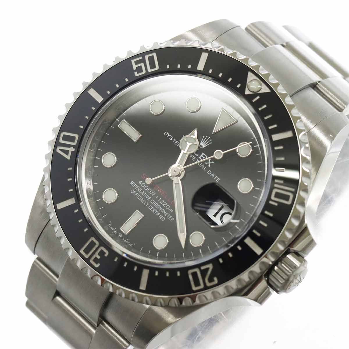 ロレックス ROLEX シードゥエラー 126600 ランダム ルーレット メンズ 腕時計 デイト ブラック 自動巻き ウォッチ Sea-Dweller 90318300 ロレックス ROLEX シードゥエラー 126600 ランダム ルーレット メンズ
