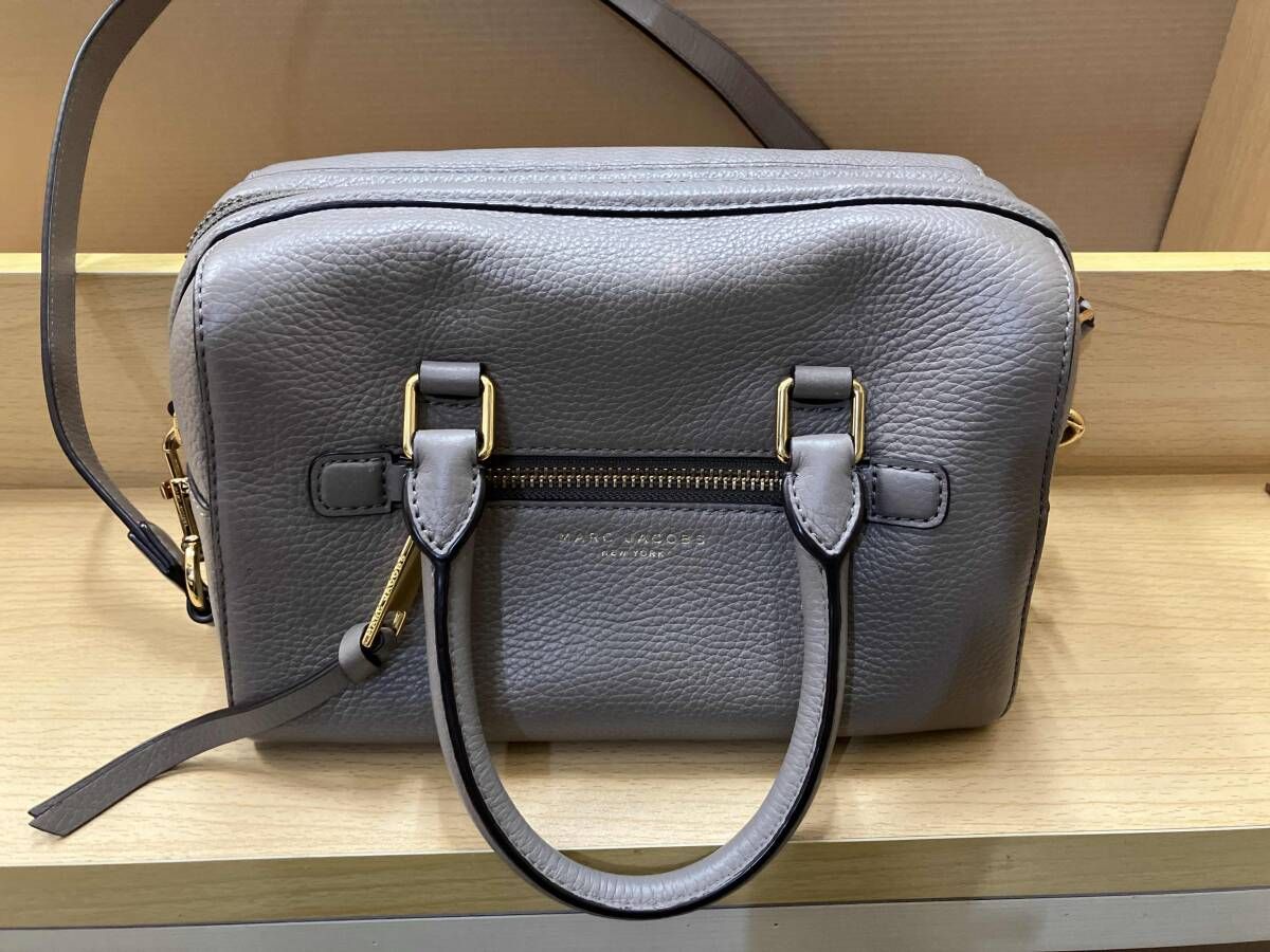 レディース スレ、汚れ有り/MARC JACOBS ショルダーバッグ グレーベージュ