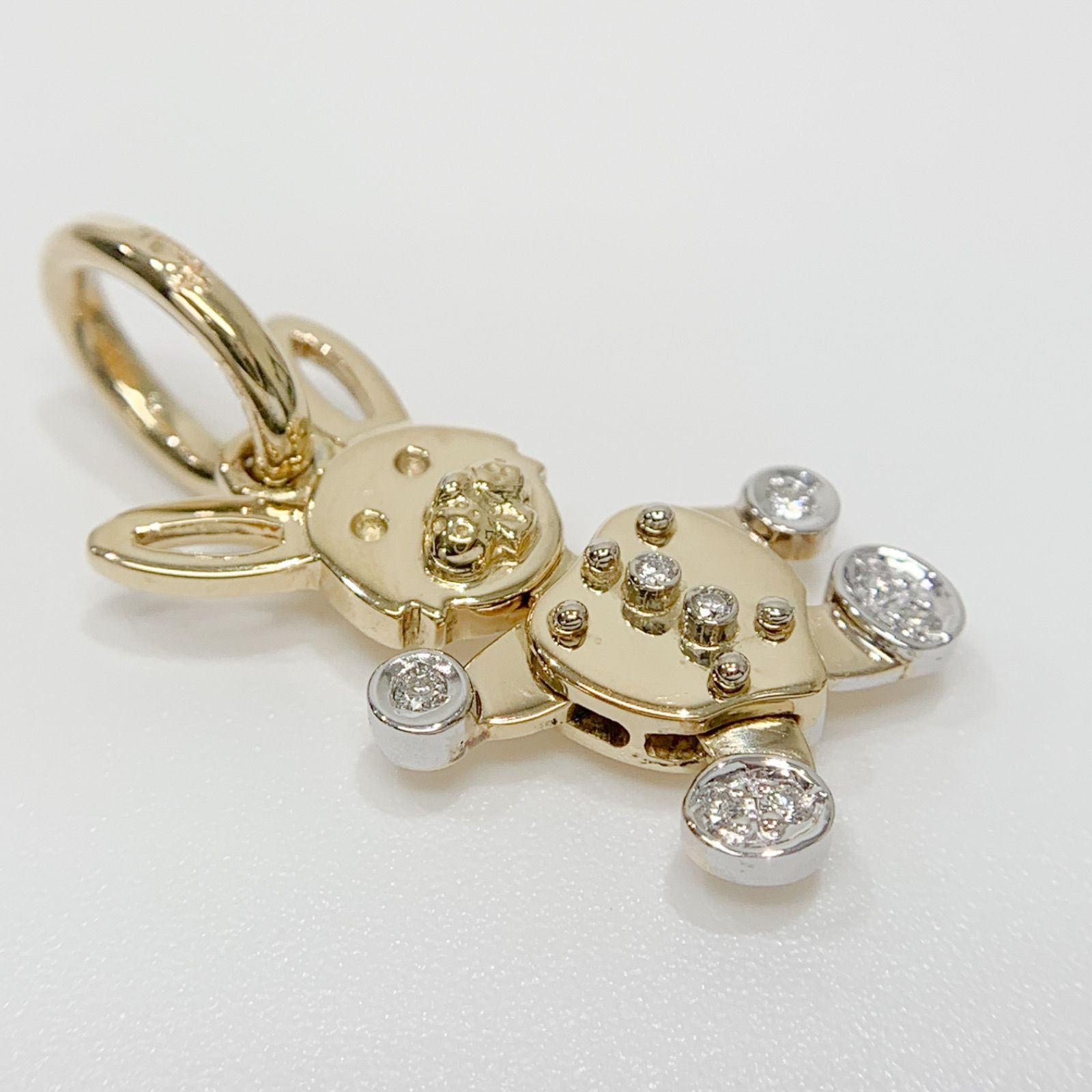 中古】Pomellato ポメラート ウサギモチーフ ダイヤモンド ペンダント