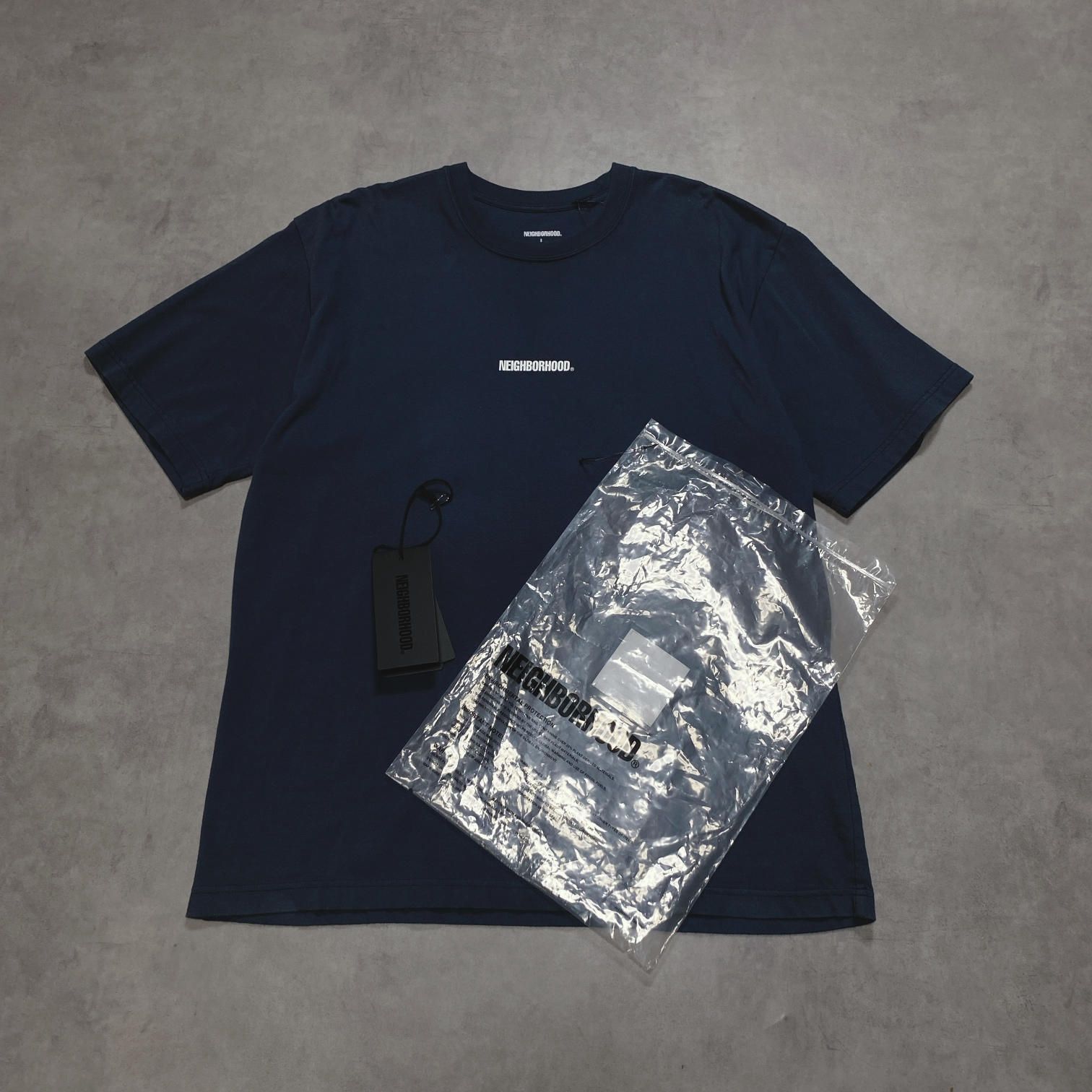 GQ5690◇NEIGHBORHOOD : 25ss NH 251 SPOT . TEE SS-2 ◇L◇ネイビー