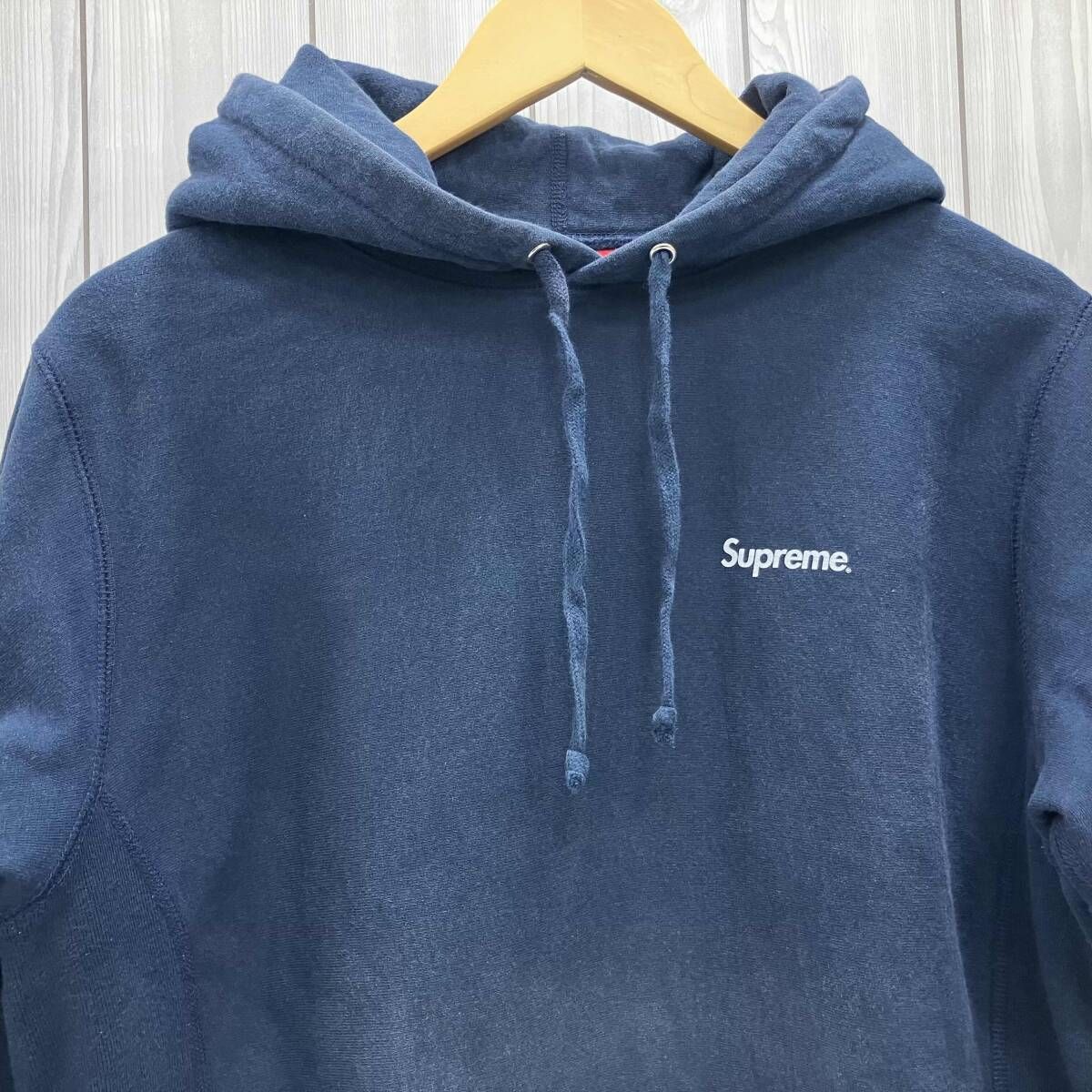 Supreme シュプリーム パーカー ネイビー サイズM - メルカリ