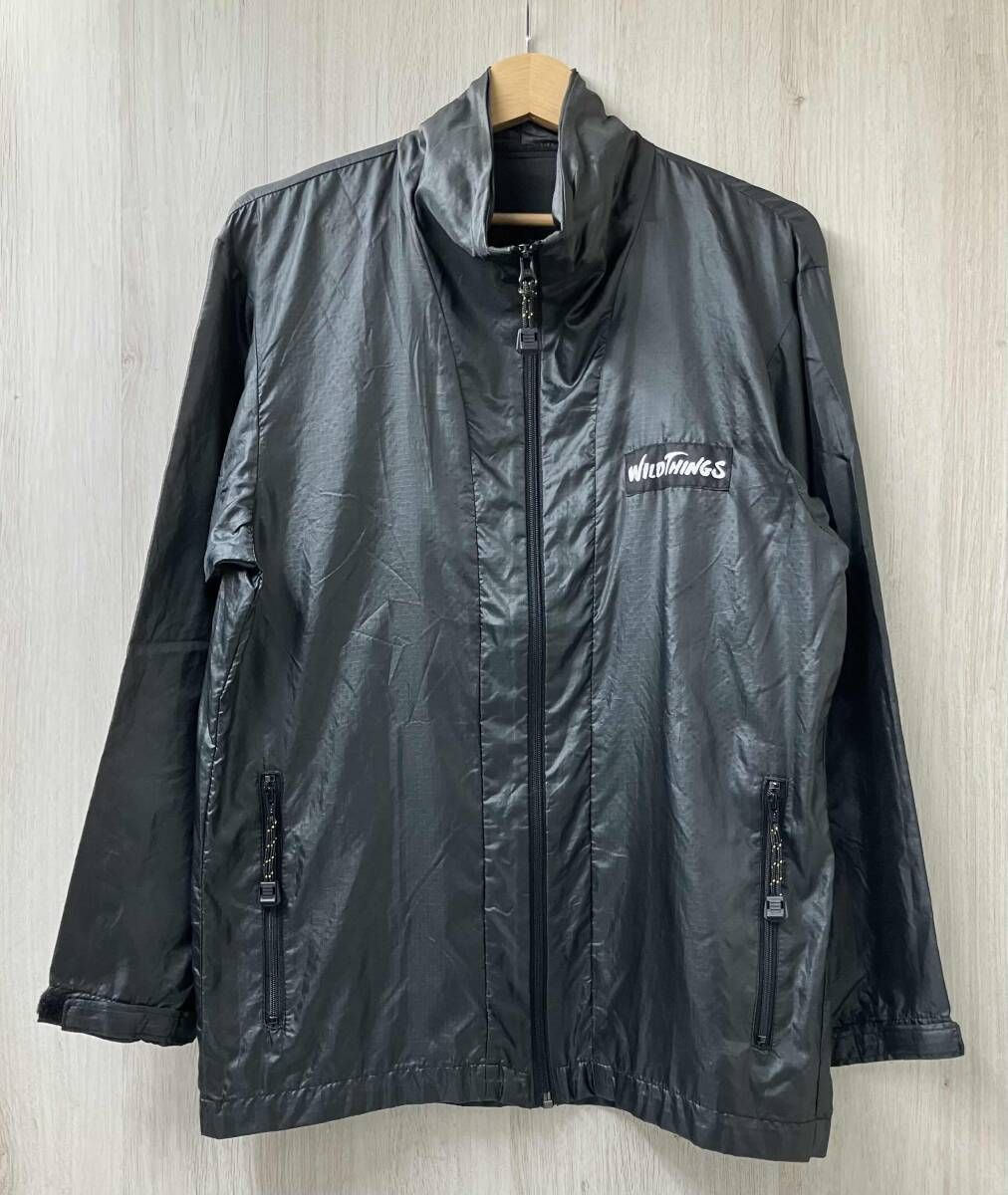 レア 美品 90s usa製 ワイルドシングス ナイロンジャケット フード付 WILD THINGS ワイルドシングス 90s ナイロン ジャケット 紙タグ サイズ