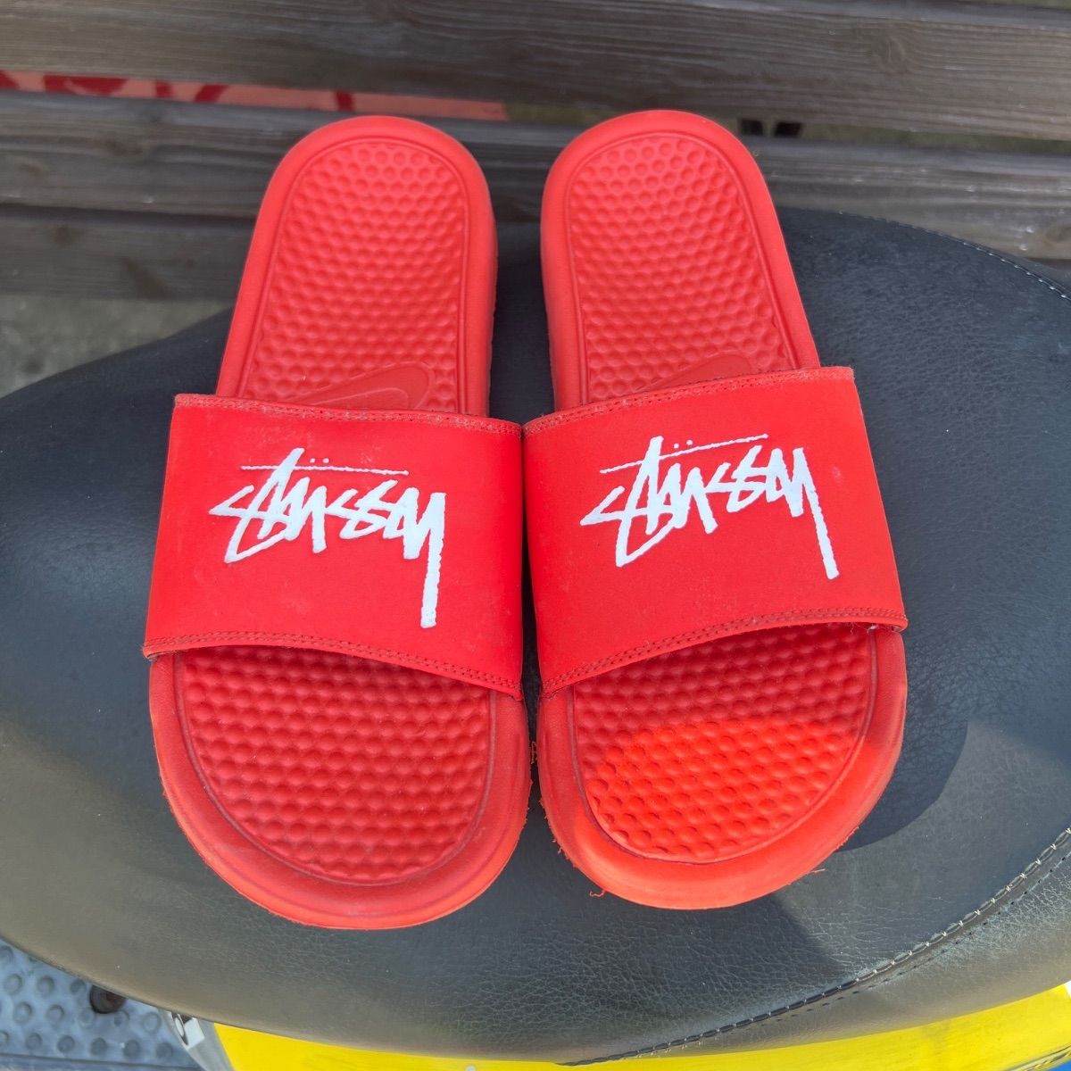 STUSSY × NIKE Benassi ステューシー ナイキベナッシ サンダル - メルカリ