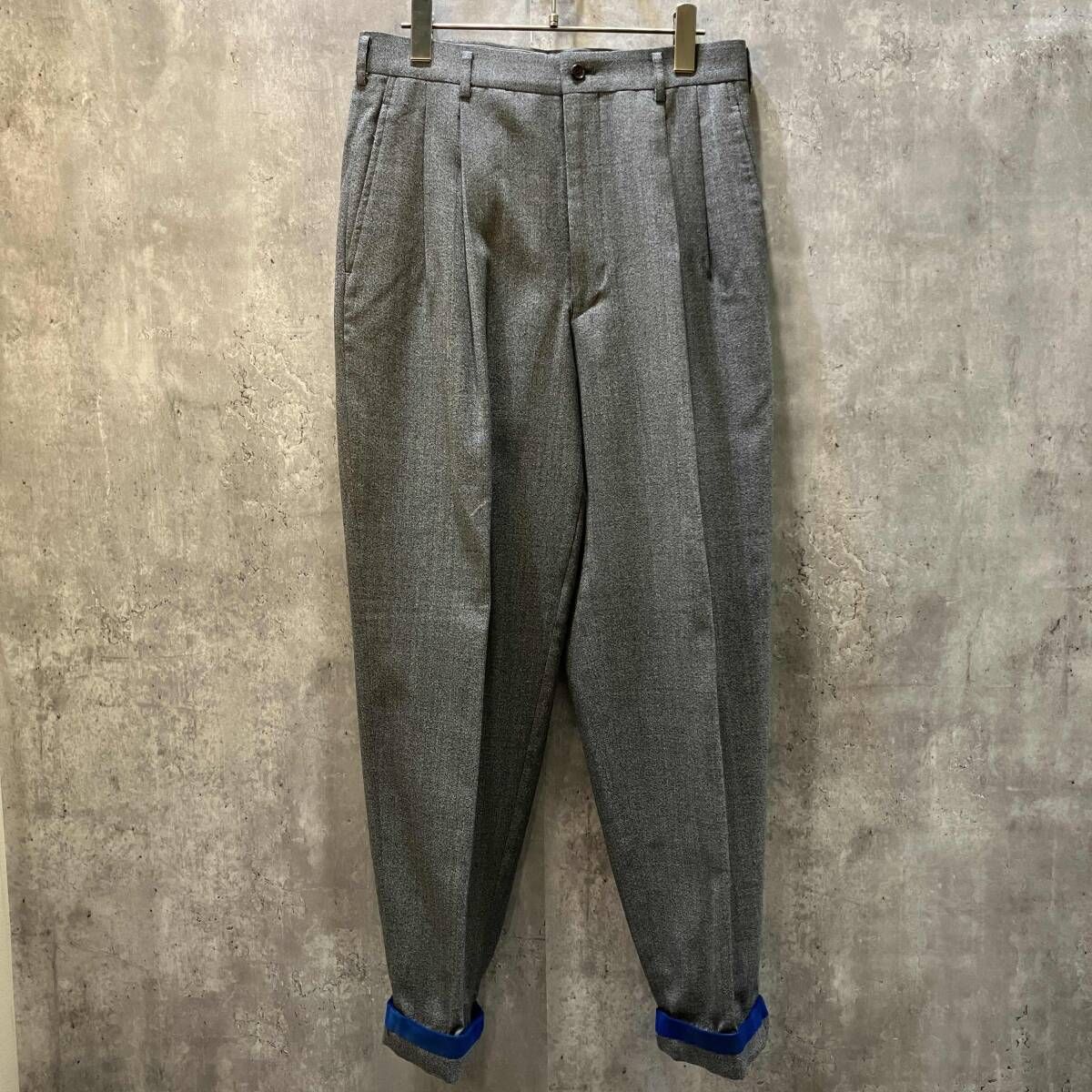 パンツ AD2010 COMME des GARCONS Velour Pants 90s archive／COMME des GARCONS HOMME Velour jogger pants Gray