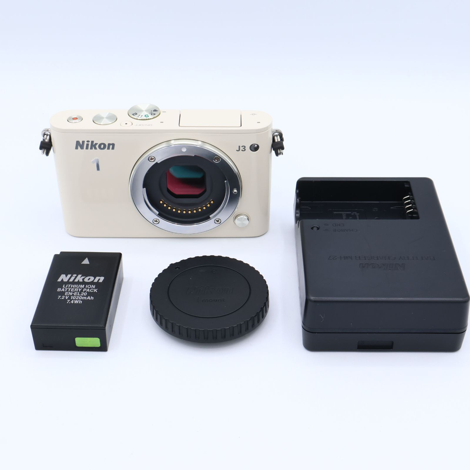 【シャッター回数：282回】Nikon ニコン ミラーレス一眼 Nikon 1 J3 ボディー ホワイト N1J3WH #260525_25000214