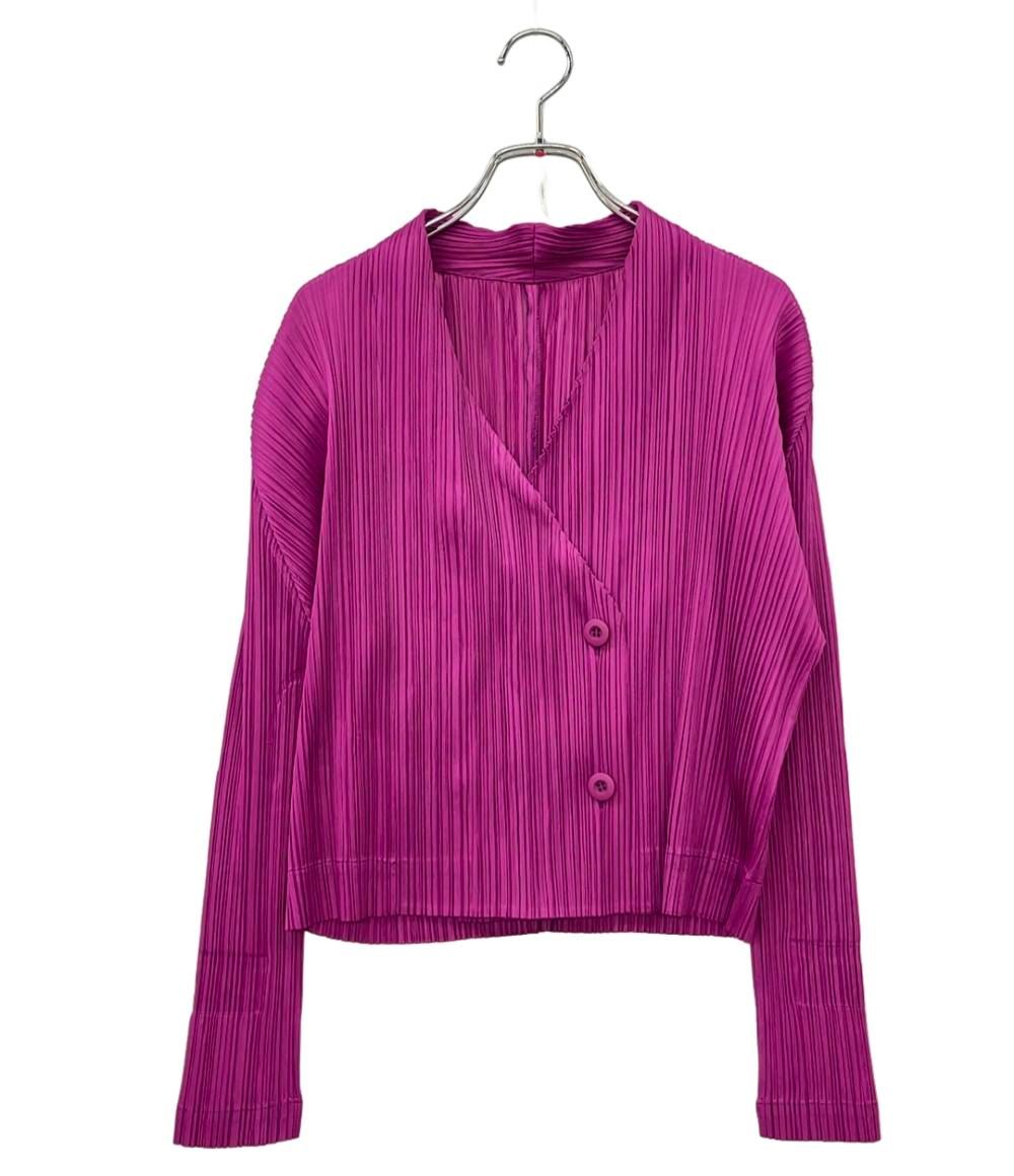 プリーツプリーズ 長袖 カーディガン レディース SIZE 3 PLEATS PLEASE