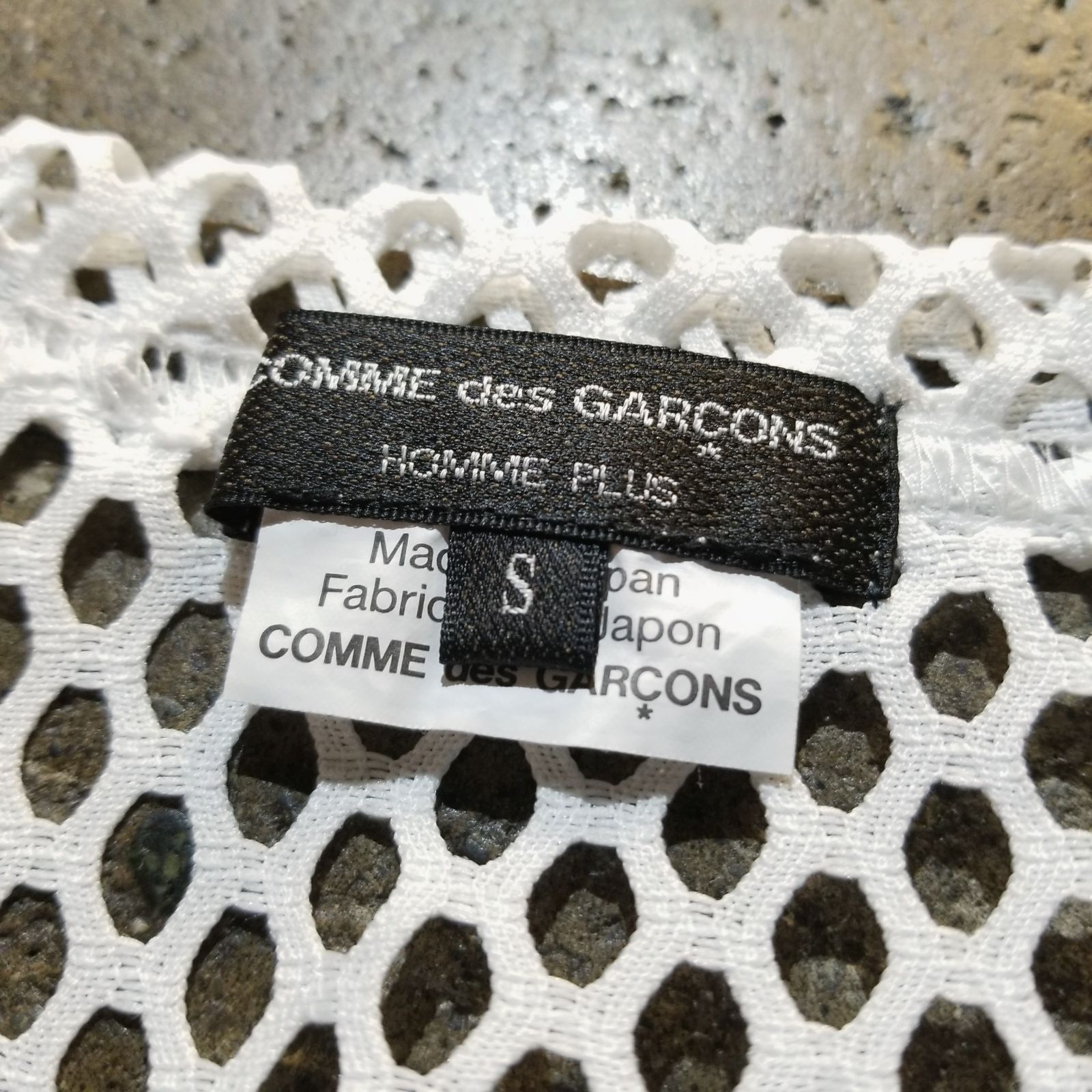 COMME des GARCONS HOMME PLUS 24ss オーバーサイズ メッシュTシャツ S 