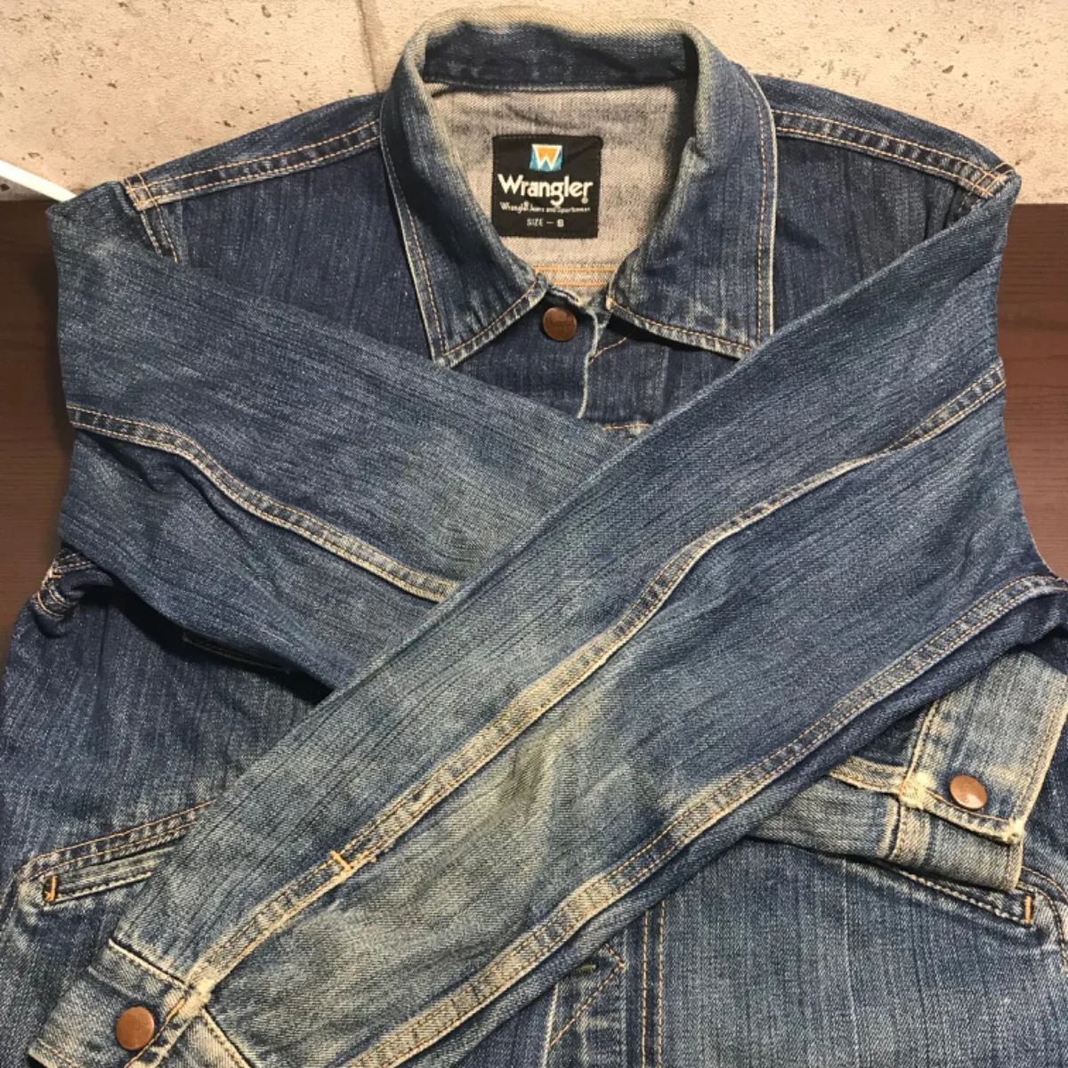 ヴィンテージ】Wrangler（ラングラー）デニムジャケット （志）A-449
