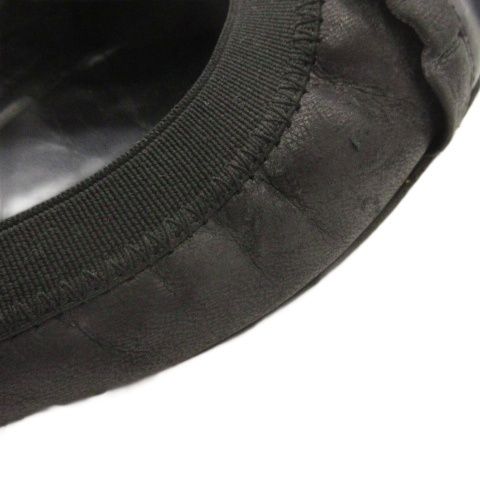 シャネル CHANEL ココマーク バレエ シューズ フラット フリル レザー