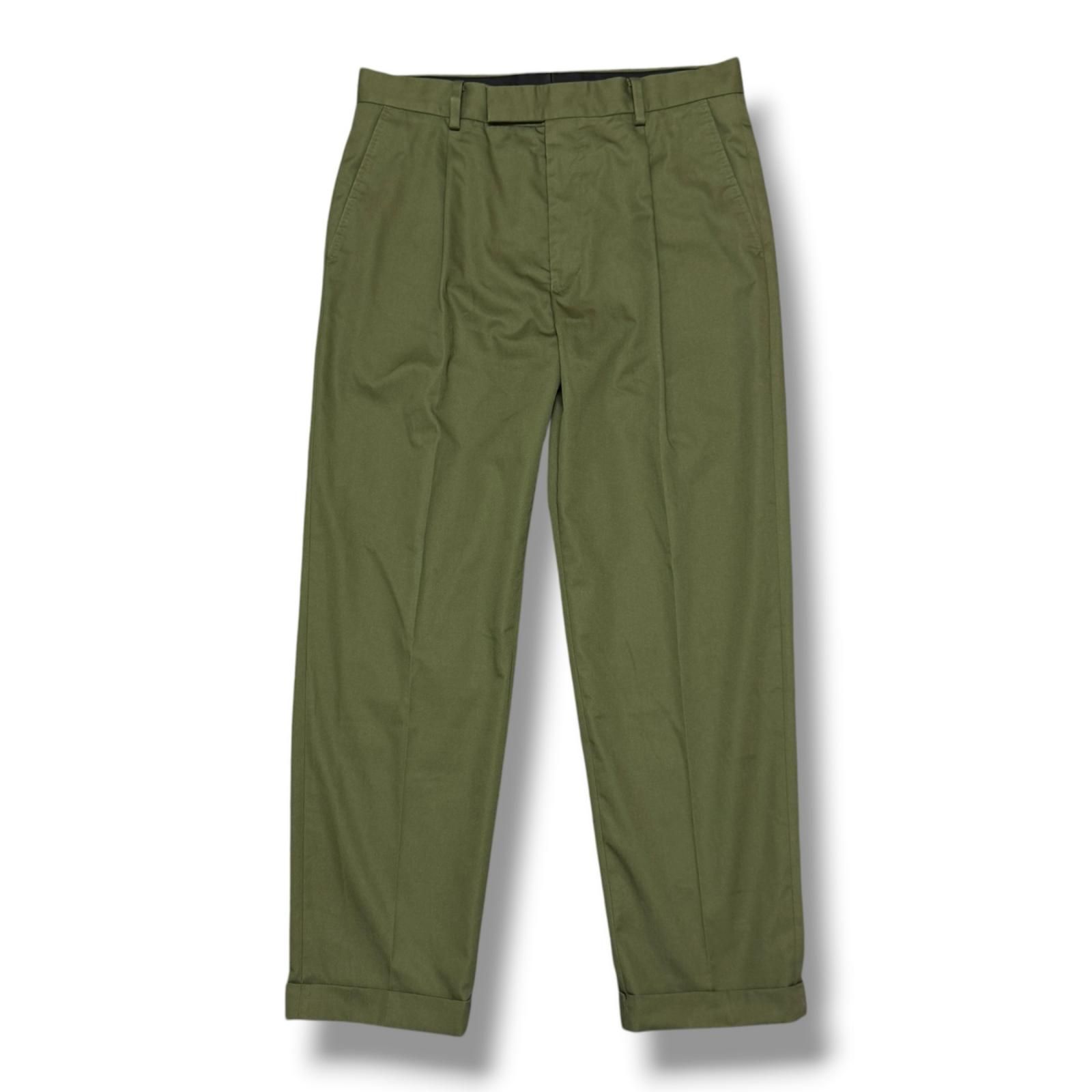 WACKO MARIA PLEATED CHINO TROUSERS プリーツチノトラウザーズ タック