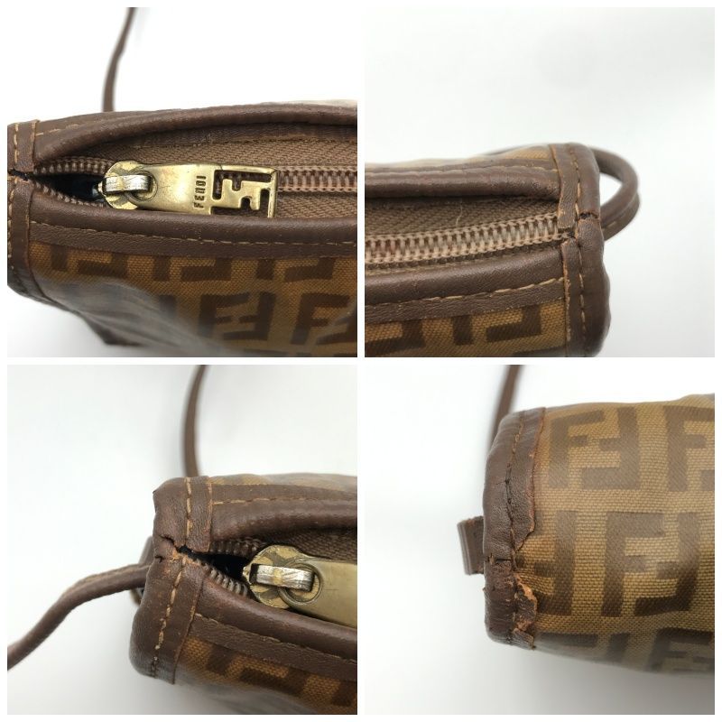 FENDI　フェンディ　ショルダーバッグ　ポシェット　ズッカ　ズッキーノ Fendi フェンディ ショルダーバッグ ズッカ ズッキーノ クロスボディ