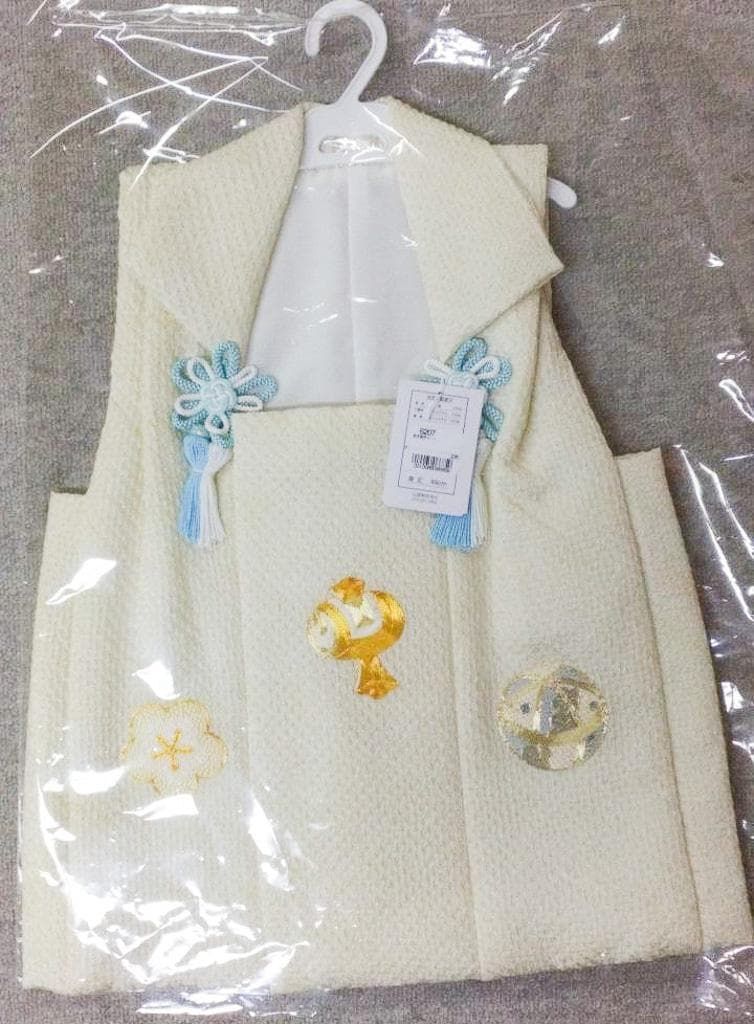 三歳 男児 被布コート 単品 正絹 総絞り 柄刺繍 NO260527-01