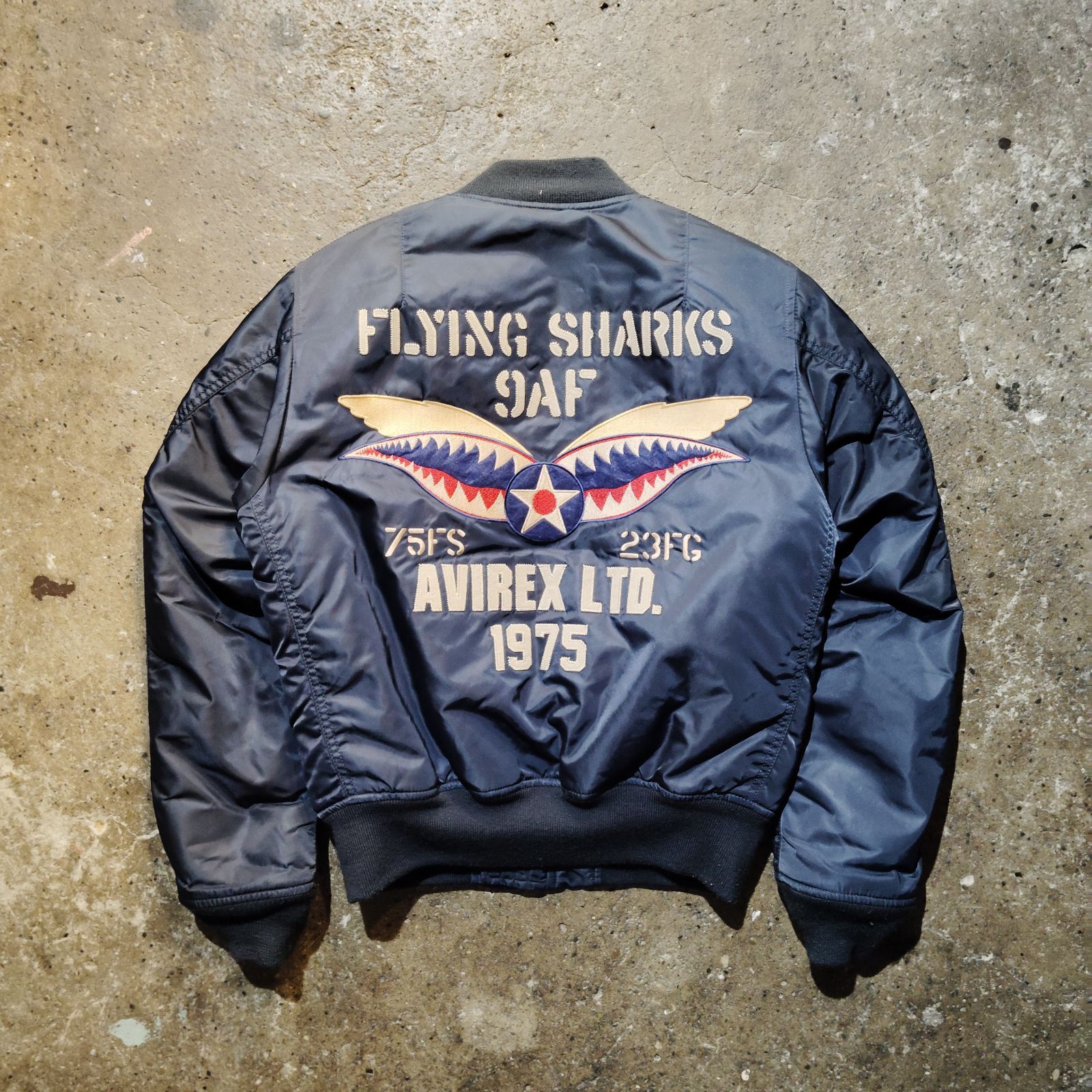AVIREX フライングシャークス MA-1フライトジャケット M AVIREX FLYING SHARKS MA-1 M アヴィレックス フライングシャークス
