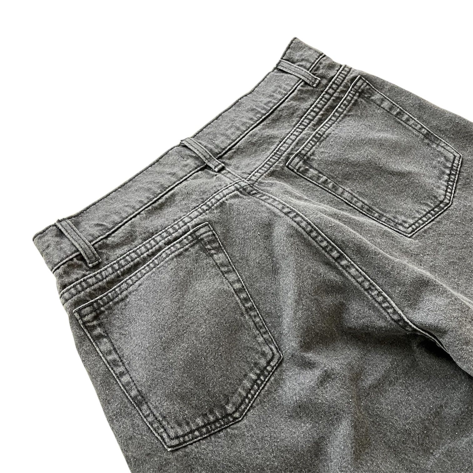 新品 JULYNINE グレー デニムパンツ　BASICデニム ジュライナイン JULYNINE ジュライマイン デニム パンツ 黒 ブラック フェード ワイド