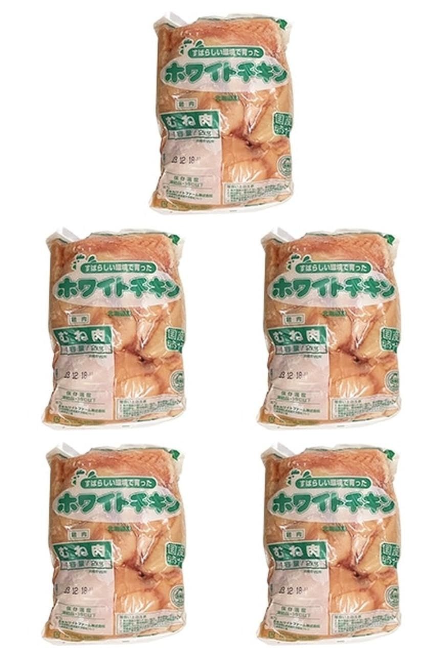 国産 鶏肉ムネ正肉 2KG(1枚約250G)×5パック (まとめ買い)