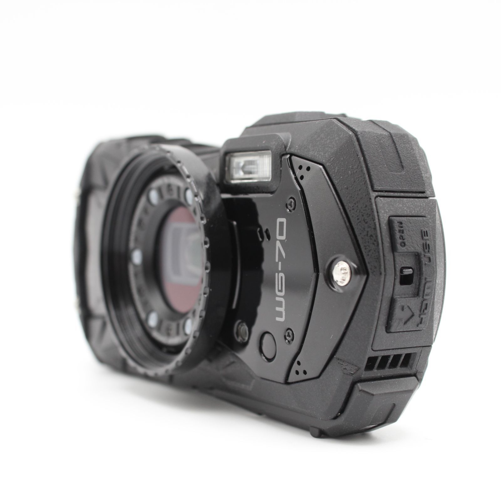 美品】RICOH リコー WG-70 ブラック 防水デジタルカメラ JS129-02185 