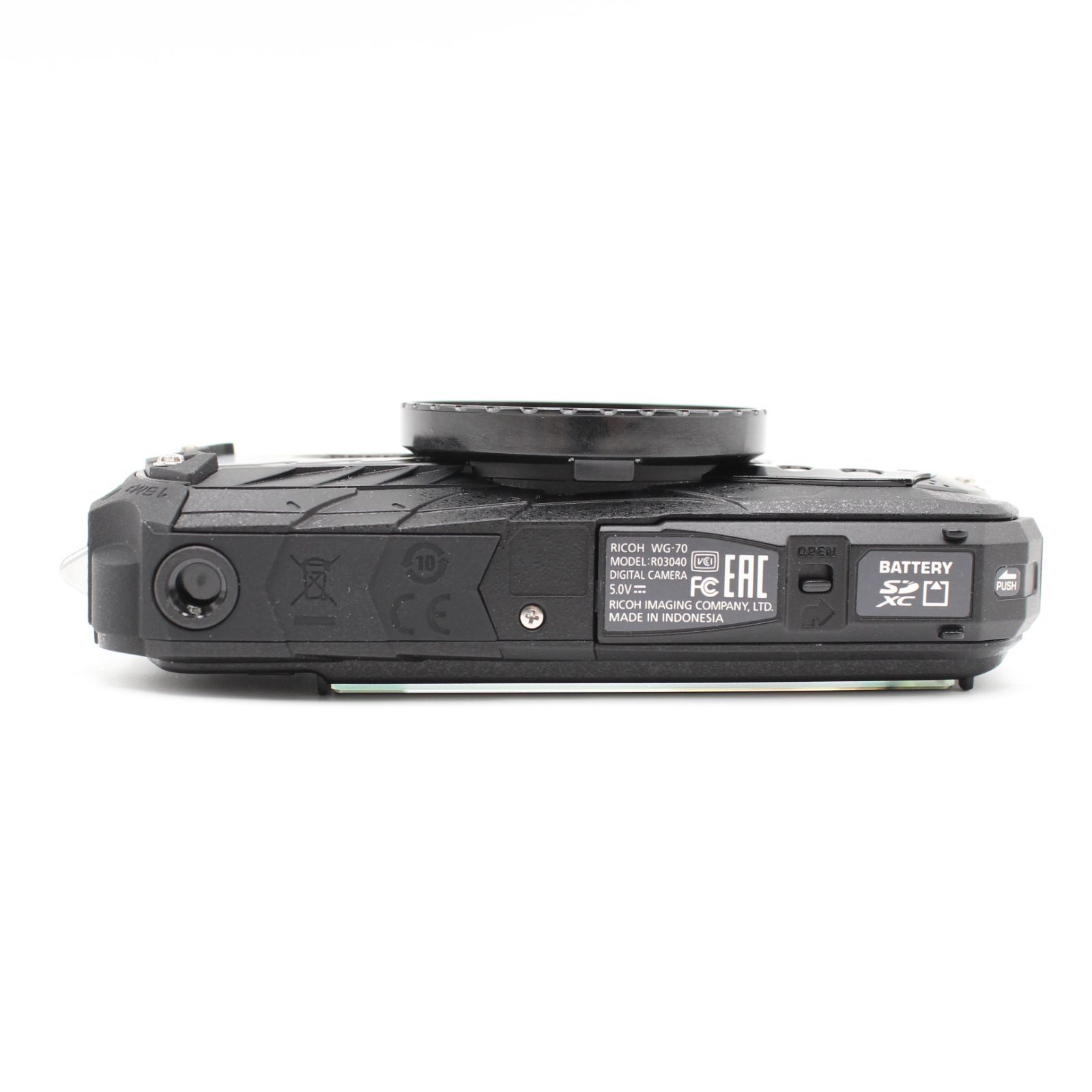 美品】RICOH リコー WG-70 ブラック 防水デジタルカメラ JS129-02185 