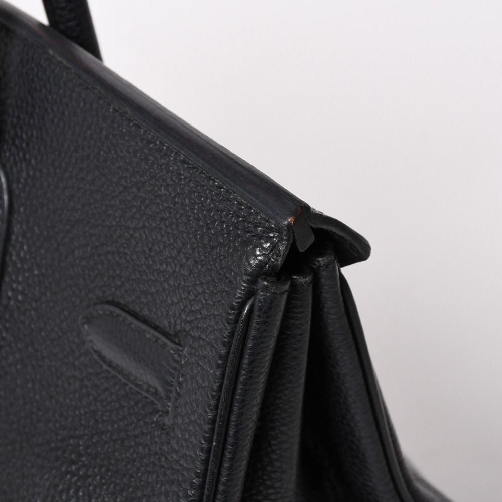 極美品 HERMES エルメス BIRKIN バーキン35 ブラック シルバー金具