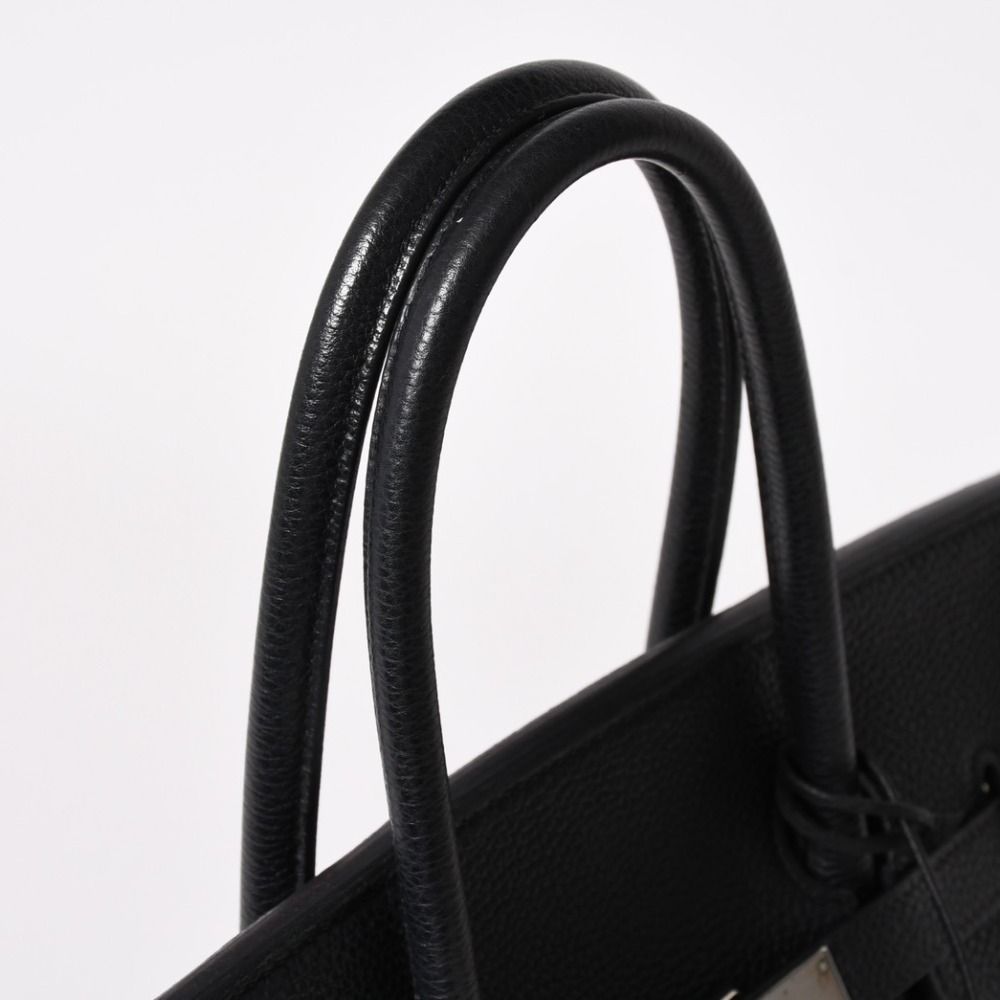 極美品 HERMES エルメス BIRKIN バーキン35 ブラック シルバー金具