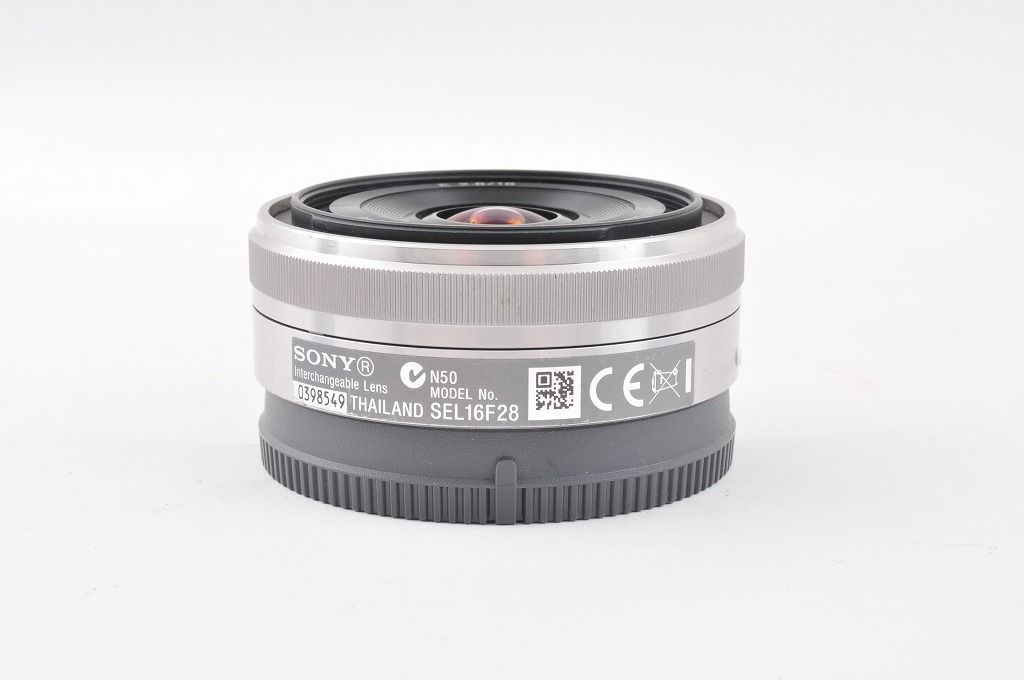 2ヶ月保証付き】SONY E 16mm F2.8 SEL16F28 シルバー Eマウント APS-C