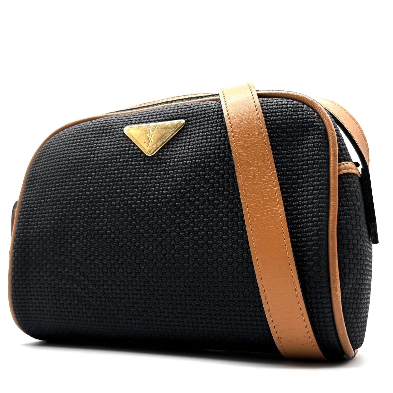 【美品・超レア】Yves Saint Laurent 三角ロゴ ショルダーバッグ 美品 イヴサンローラン YVES SAINTLAURENT ショルダーバッグ