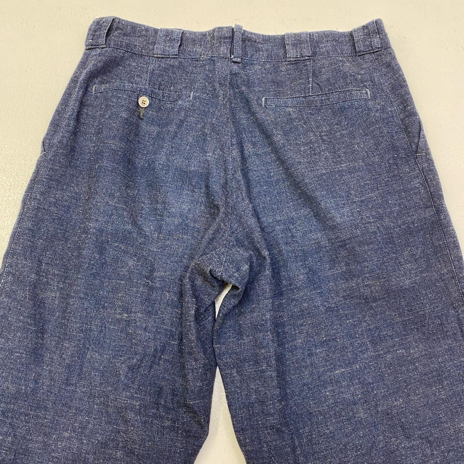 【加古川店】 中古 DELUXEWARE | デラックスウエア パンツ 30s BAKER TROUSER DALEE'S インディゴ サイズ：33 【107】 加古川店】 中古 DELUXEWARE | デラックスウエア パンツ 30s BAKER