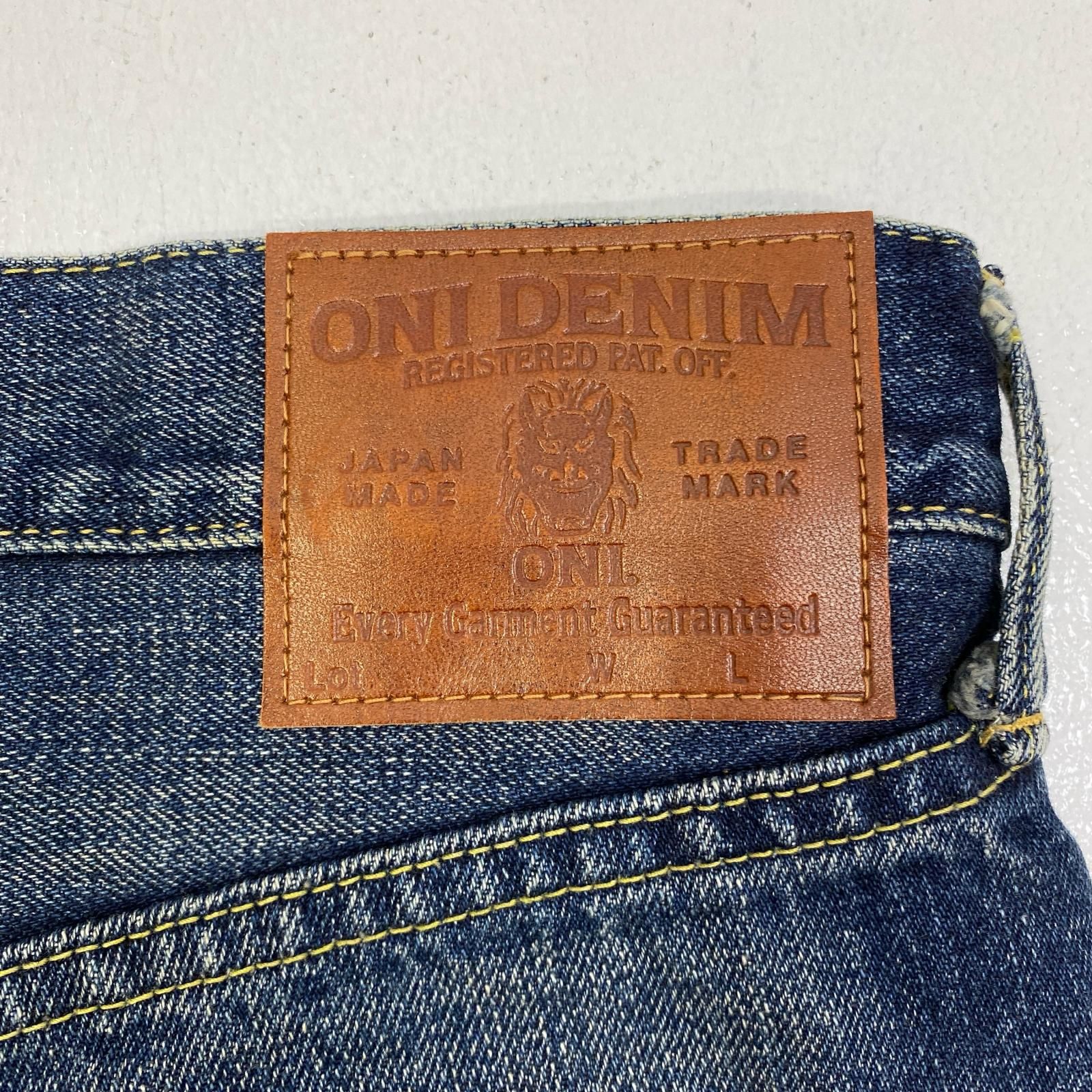 加古川店】 中古 デニムパンツ 15oz. 白耳セルビッジデニム oni