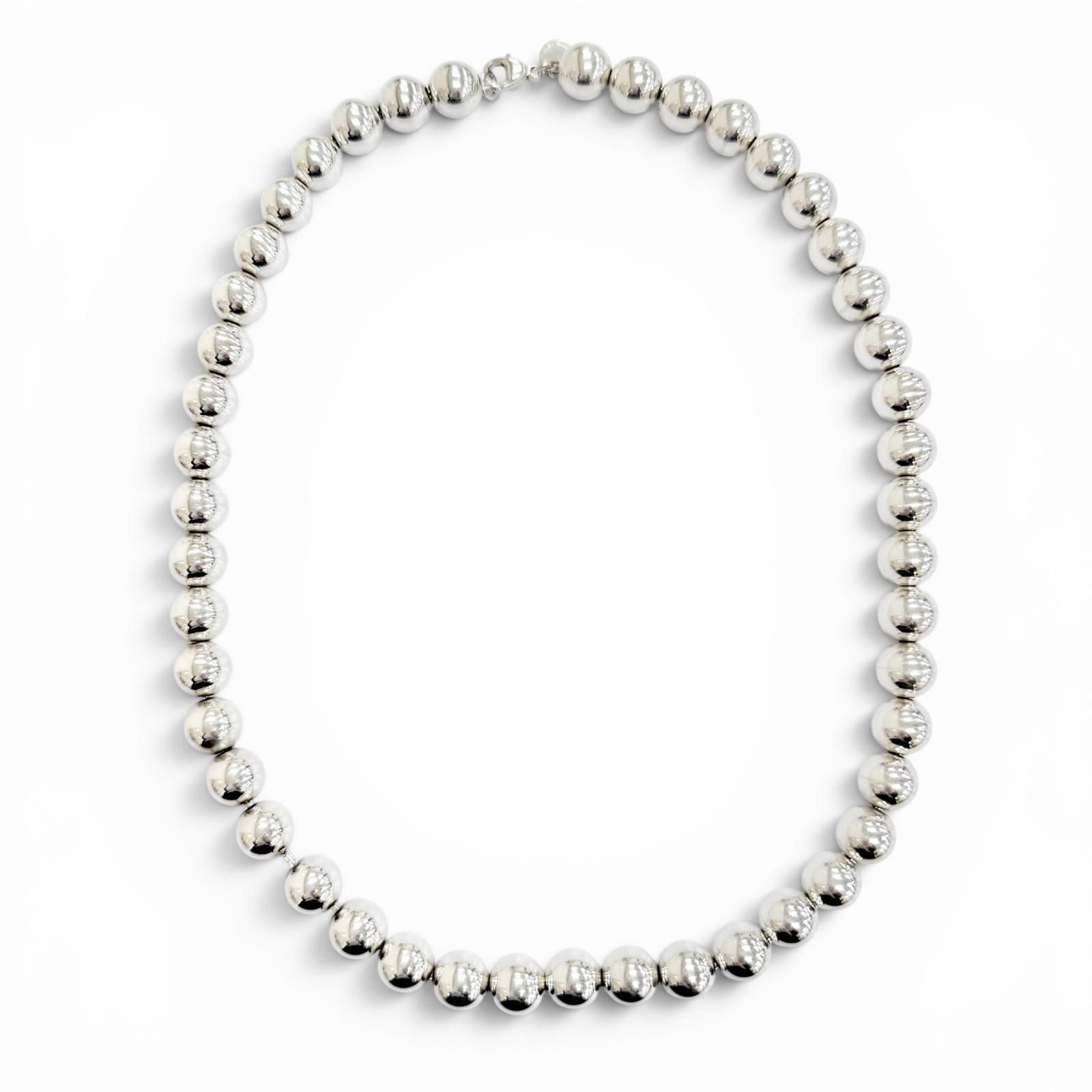 美品△TIFFANY&Co. ティファニー ハードウェア ボール ネックレス 