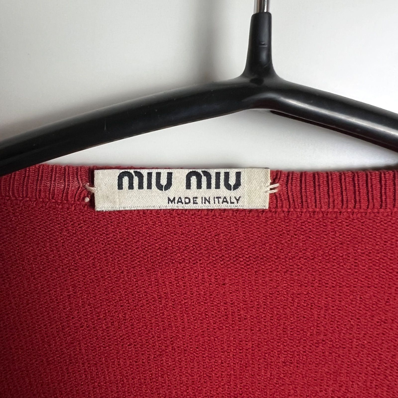 miu miu 00s archive nylon knit design tops 40 M ミュウミュウ 変形 