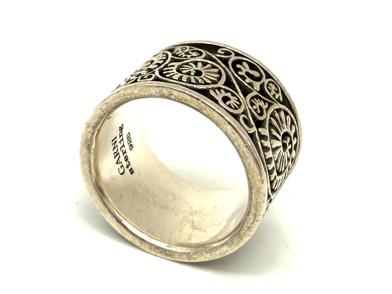 美品】GARNI 9号 VINE PATTERN RING シルバー 925リング 送料無料 H8-6