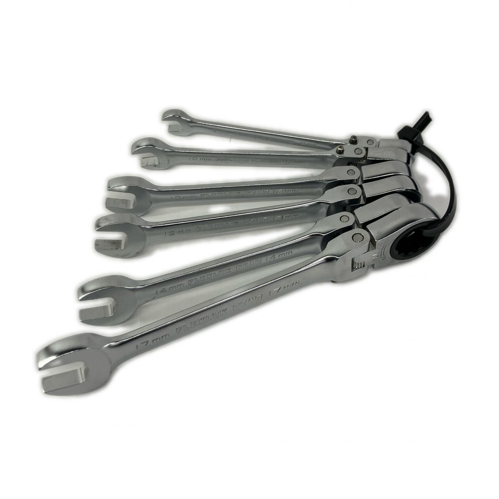 Suekage Tool ハンドツール Pro-Auto コンビネーションレンチ フレックスタイプ 6本セット