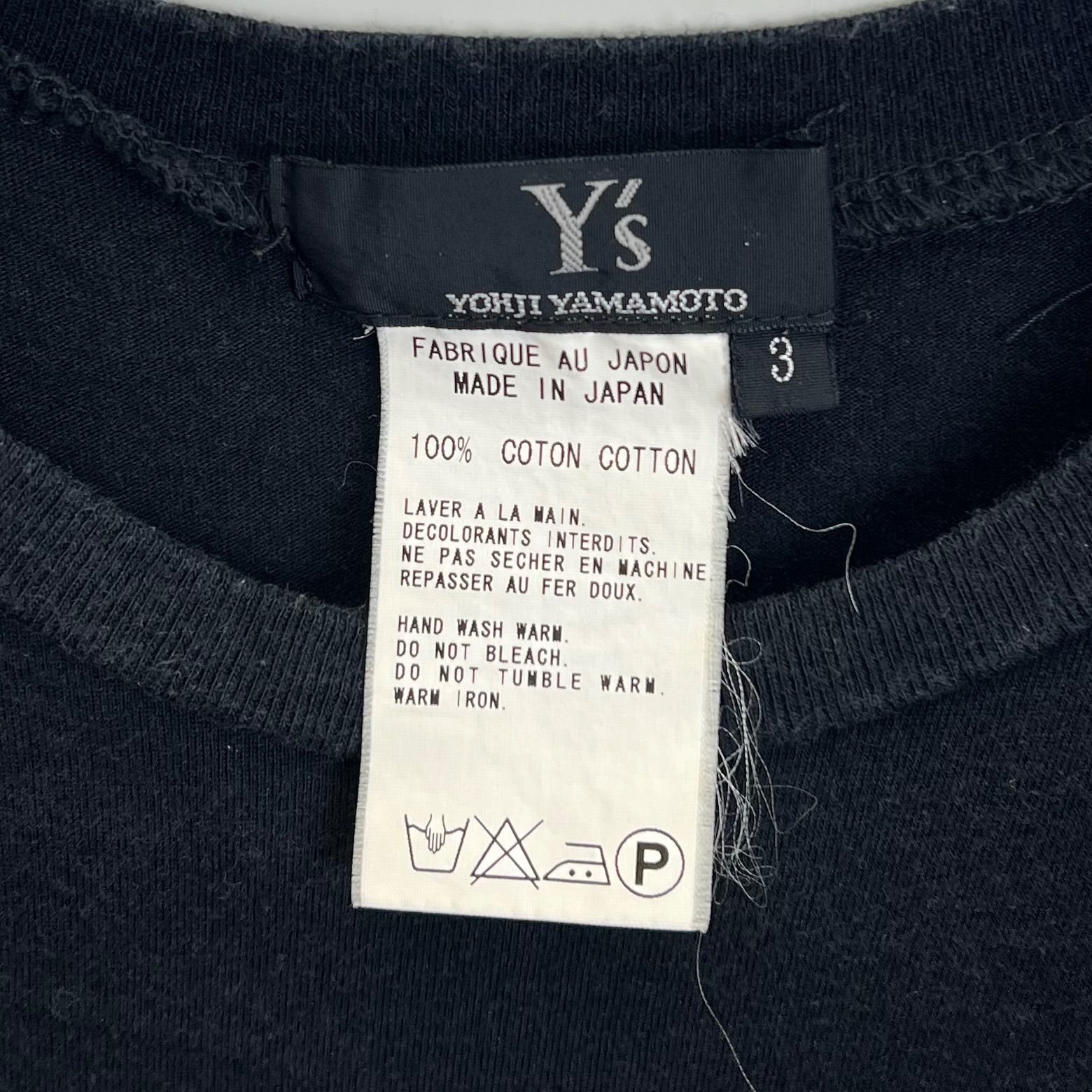 Y's yohji yamamoto 00s y2k archive NS tops 3 YA-T15-099 ワイズ