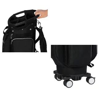 新品】ミズノ 4輪 キャスターバッグ キャディバッグ 3.1kg 5分割