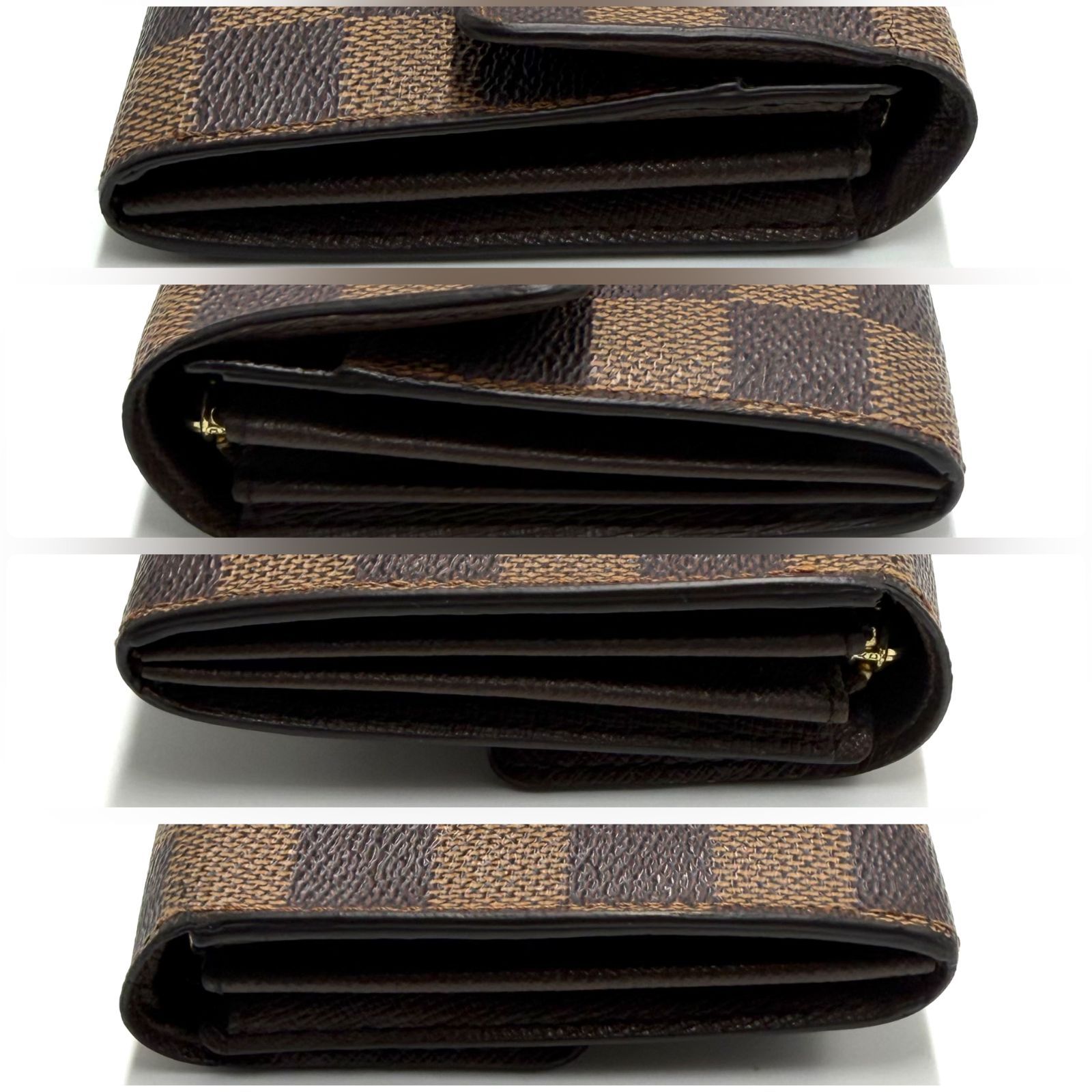 ルイヴィトン LOUIS VUITTON ダミエ ポシェット ポルトモネクレディ 長