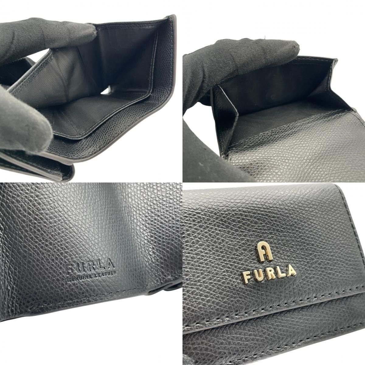 美品 フルラ FURLA 財布 三つ折り コンパクトウォレット ミニ財布 