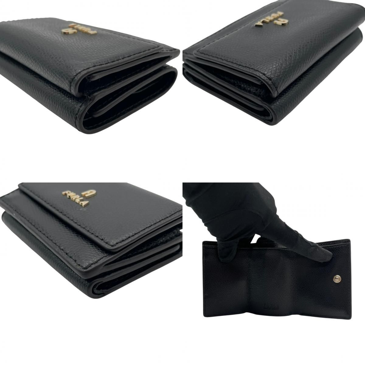美品 フルラ FURLA 財布 三つ折り コンパクトウォレット ミニ財布 