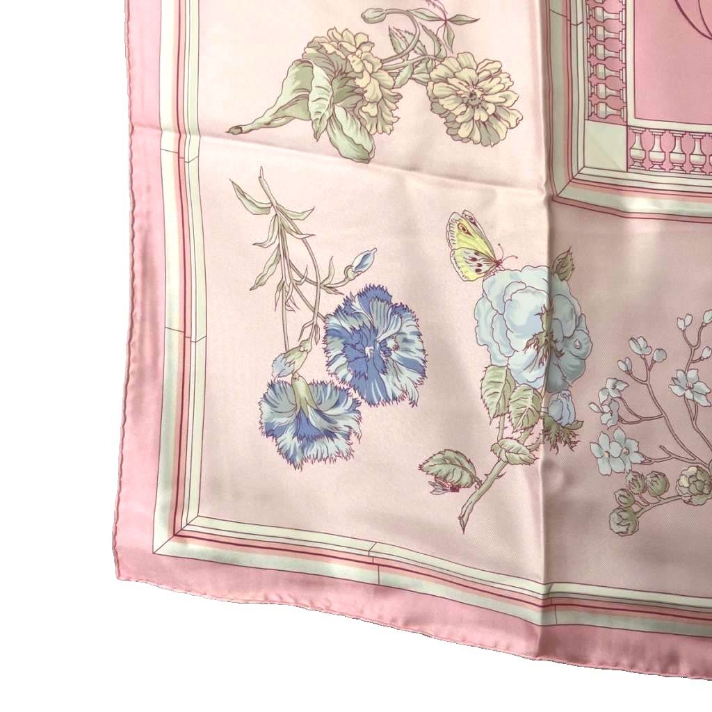 エルメス HERMES カレ90 花咲く海岸通り スカーフ 総柄 ピンク - メルカリ