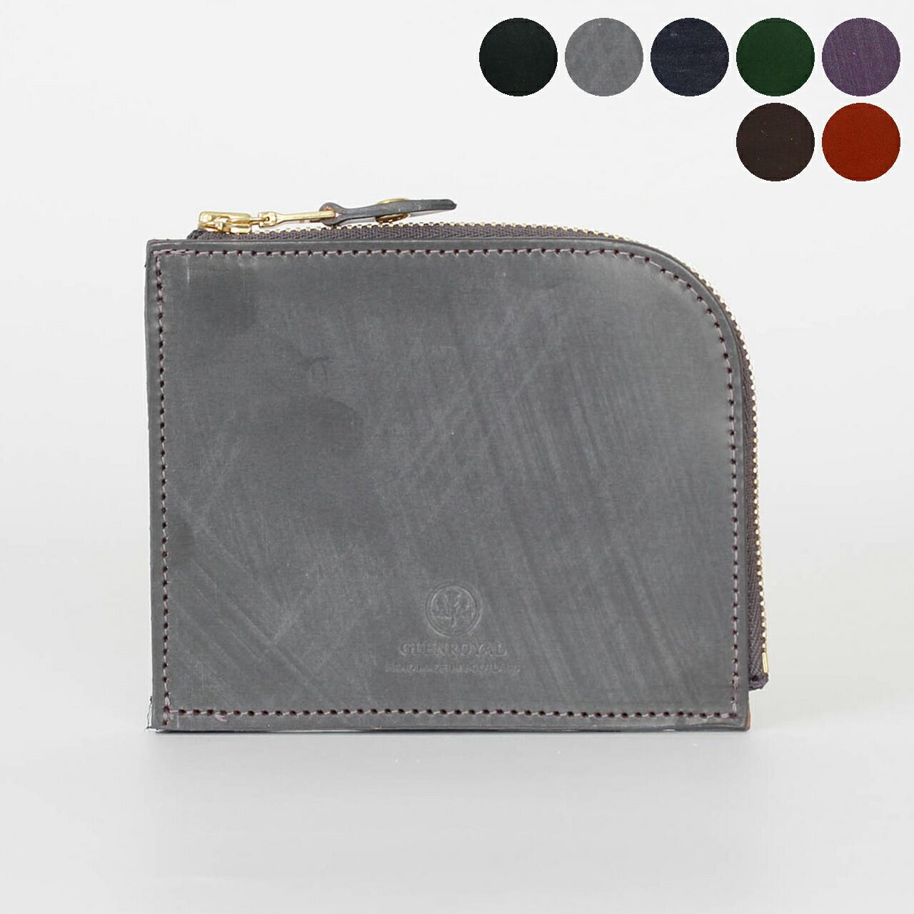 グレンロイヤル GLENROYAL 財布 L字ファスナー財布/コインケース ZIP MINI PURSE WITH GUSSET [ジップミニパース（マチ付き）] メンズ 03-6043【英国】