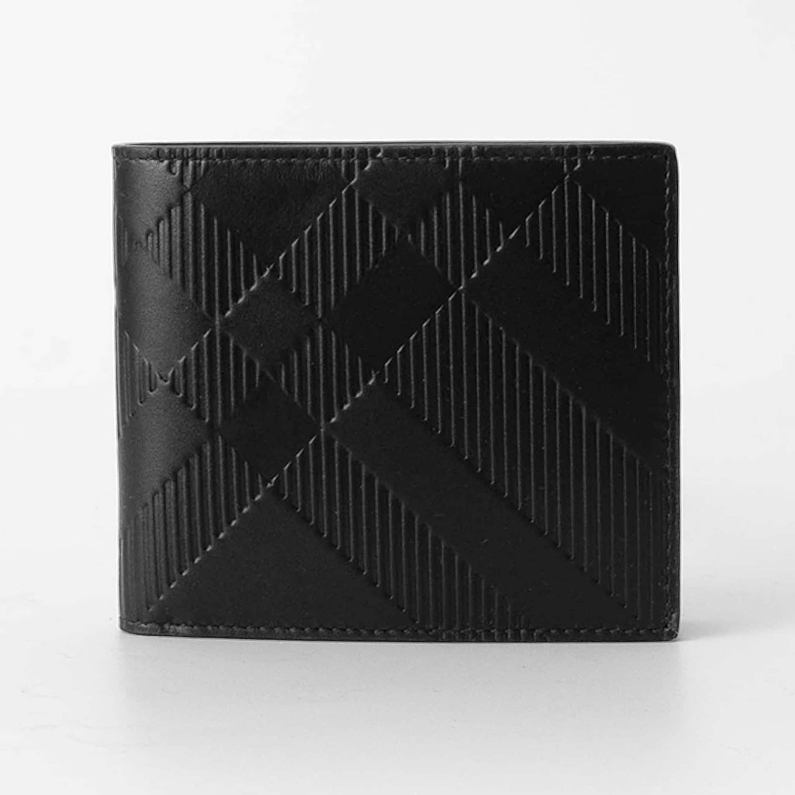 バーバリー BURBERRY 財布 二つ折り財布（小銭入れ付き） CC BILL COIN [エンボスチェック バイフォールド コインウォレット] メンズ 81039921 E5L:146765【英国ブランド】