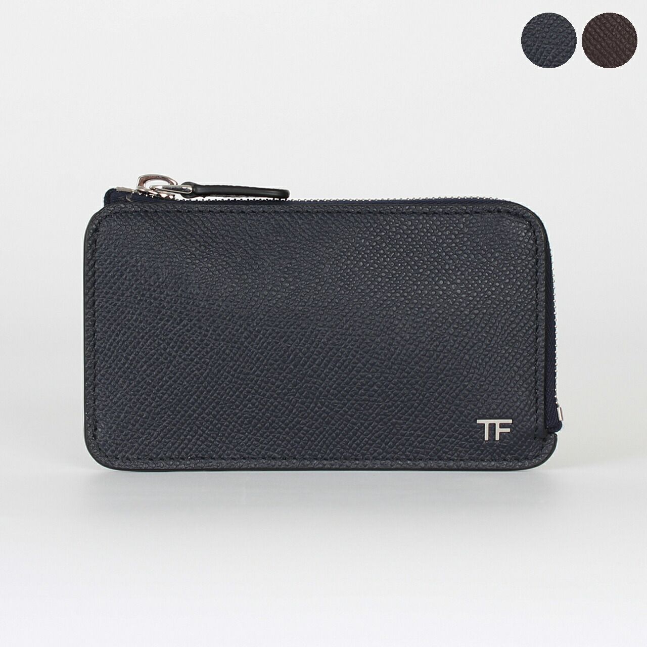 トムフォード TOM FORD 財布 カードケース/コインケース（フラグメントケース） SMALL GRAIN CALF T LINE MEDIUM ZIP WALLET メンズ YM238 LCL081S