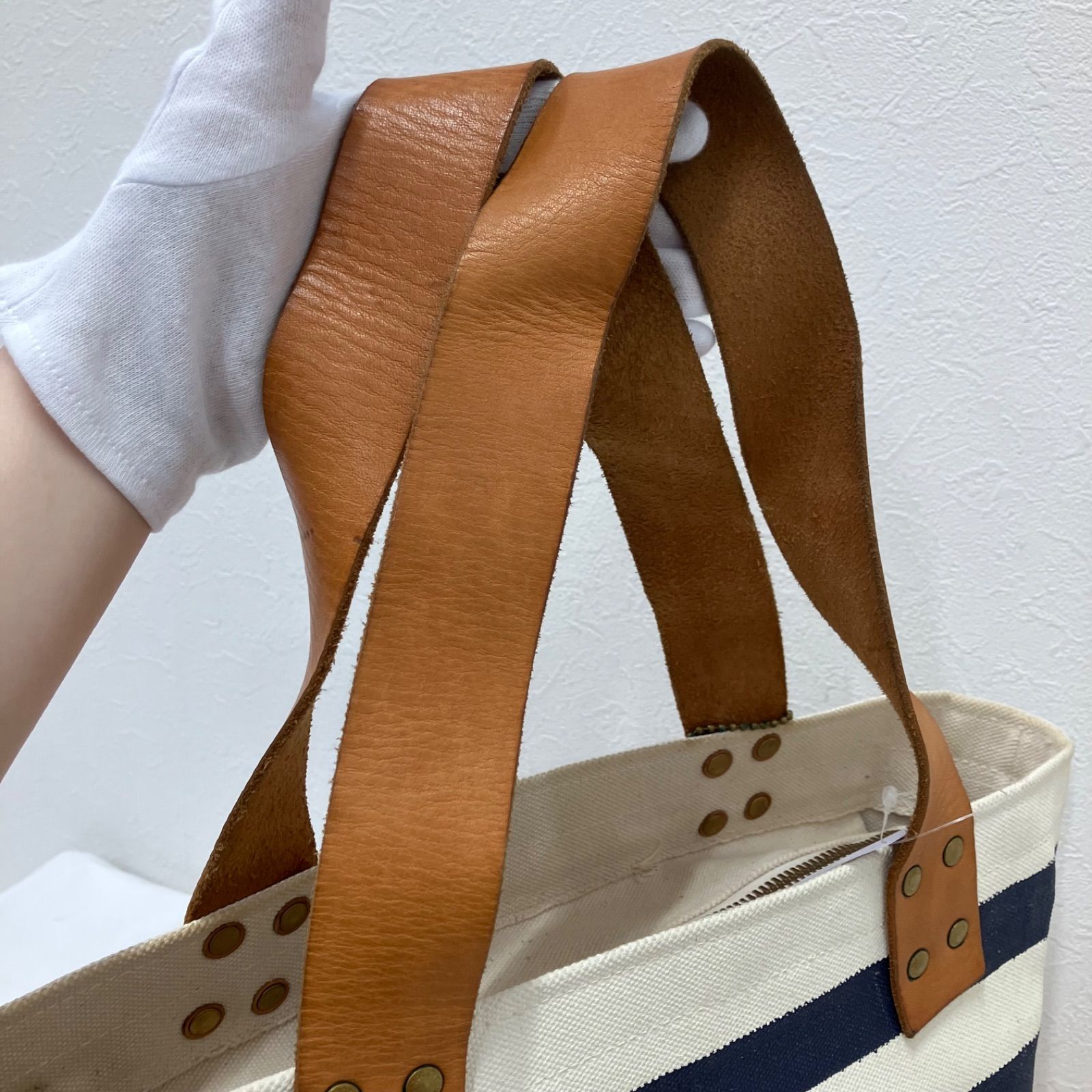 THE SUPERIOR LABOR 本革 サスペンダー ヌメ革 岡山メイド 4107 THE SUPERIOR LABOR シュペリオールレイバー ハンドバッグ