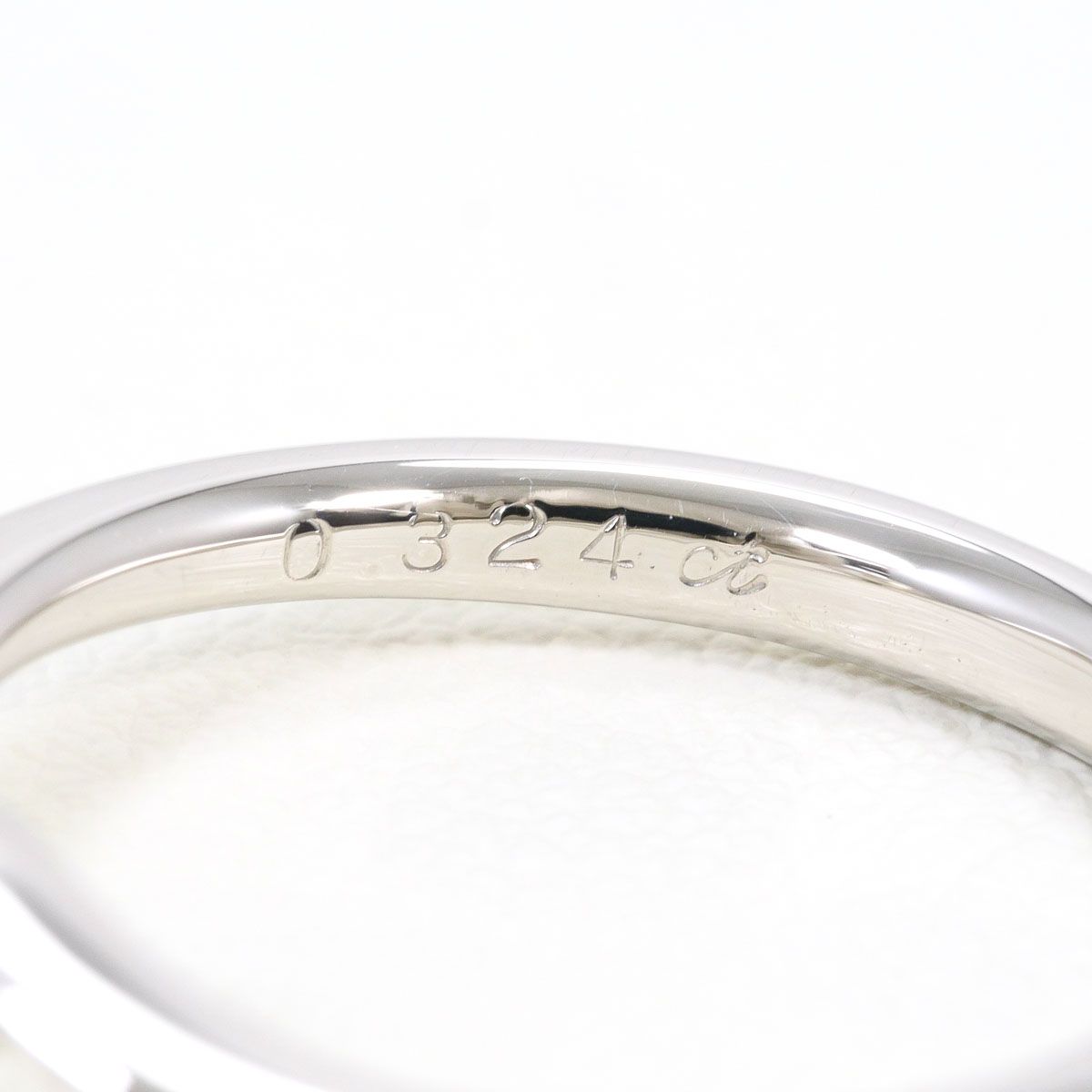 PT900/プラチナ リング・指輪 9号 ダイヤモンド 0.324 ct VVS2 鑑定書